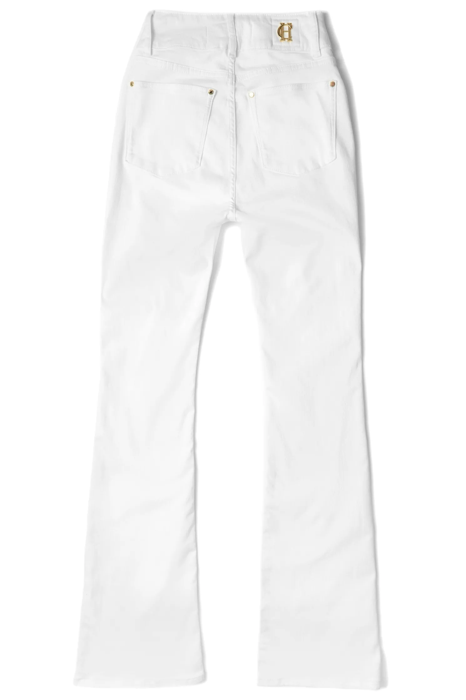 High Rise Flared Jean (White)