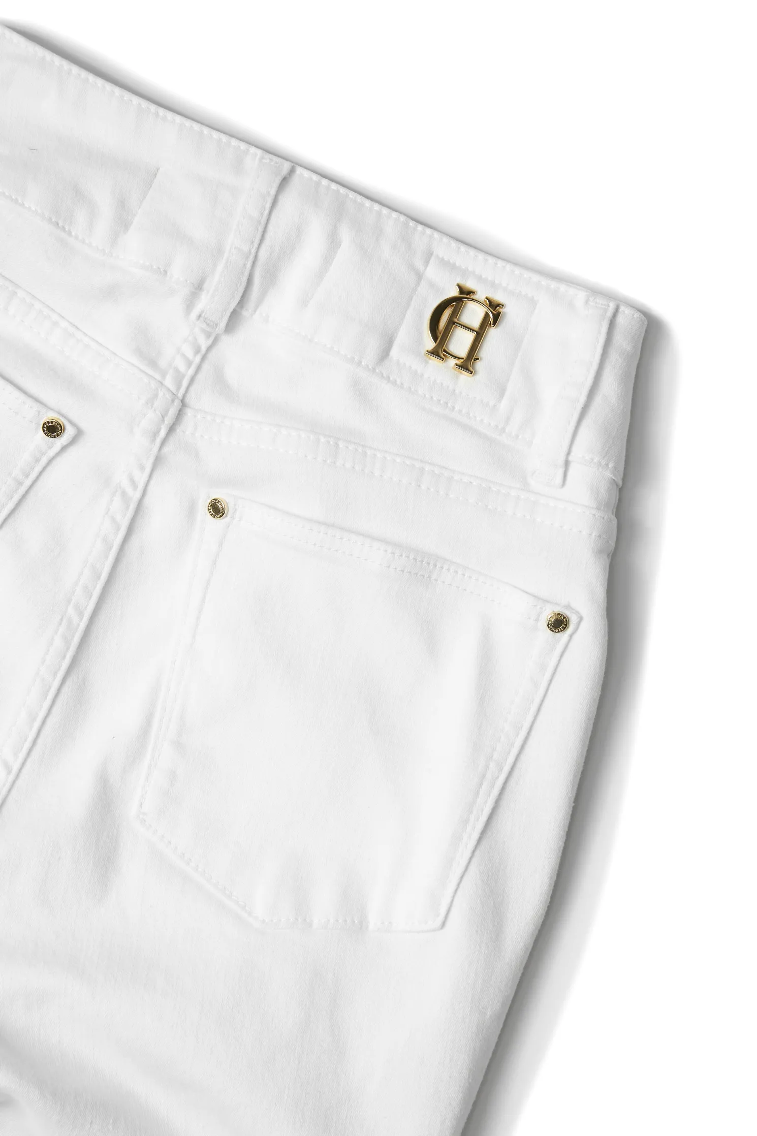 High Rise Flared Jean (White)
