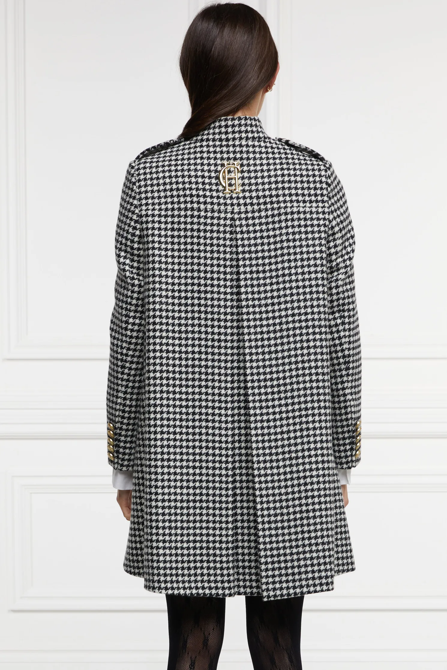 Highbury Cape Coat (Houndstooth)