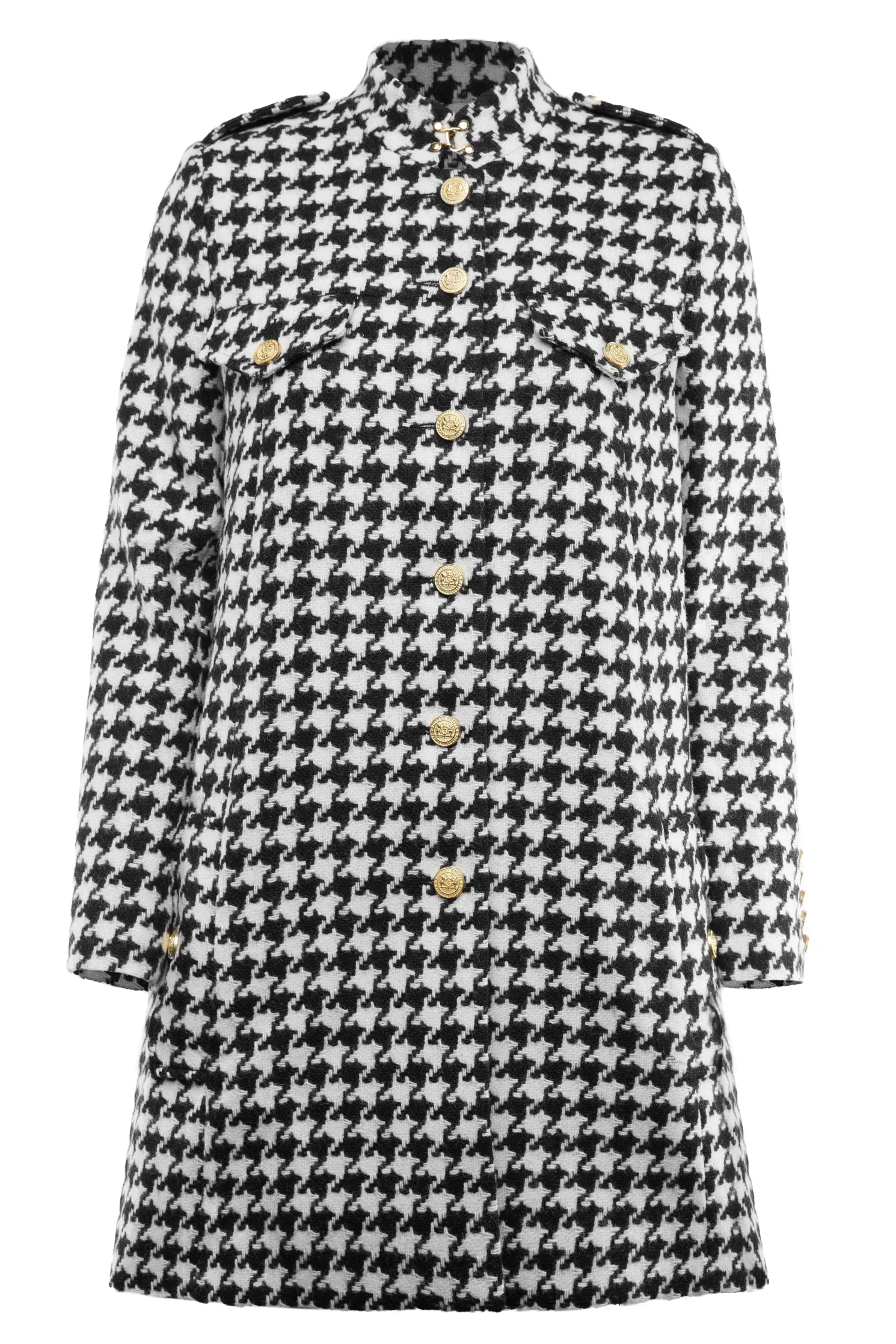 Highbury Cape Coat (Large Scale Houndstooth)