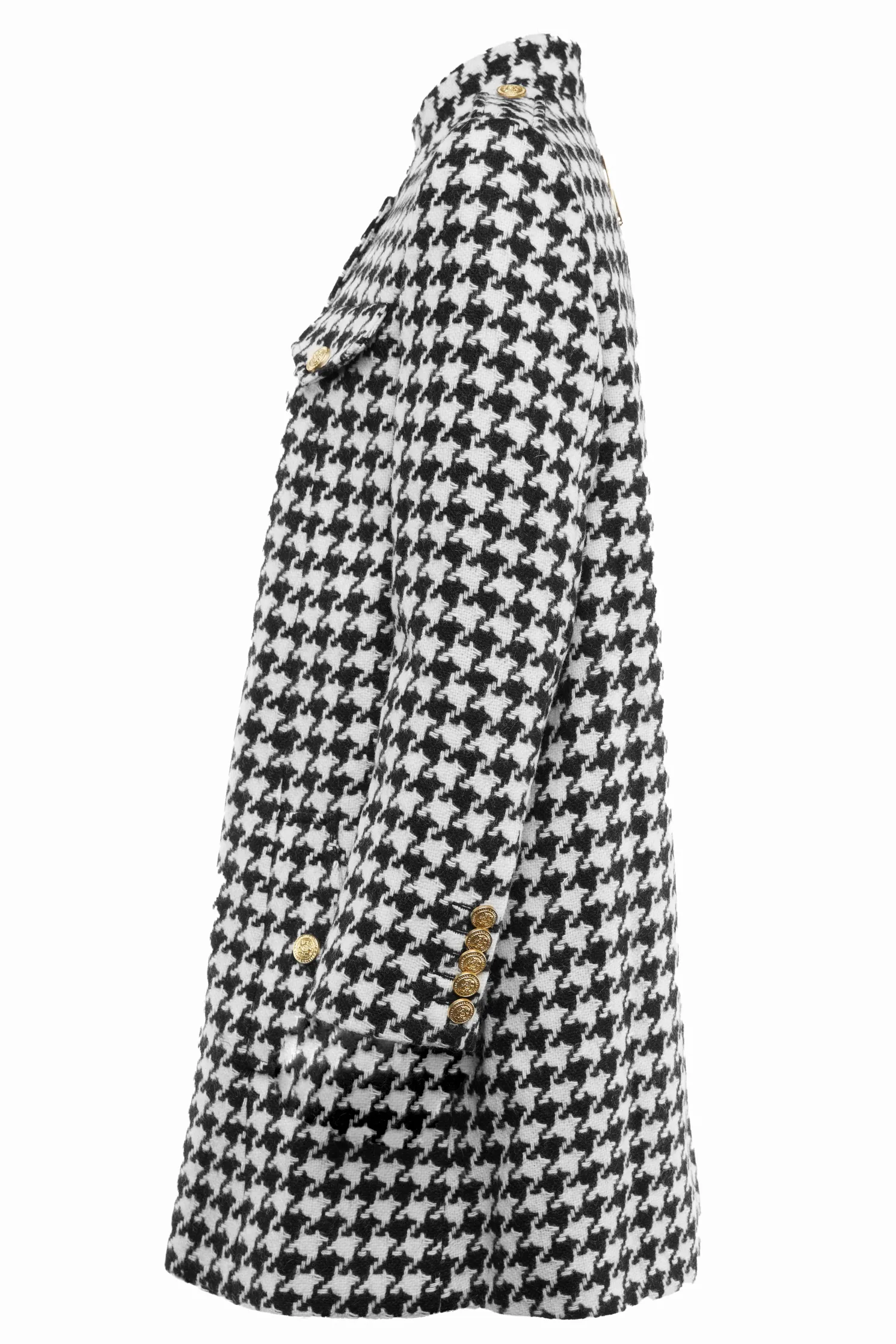 Highbury Cape Coat (Large Scale Houndstooth)