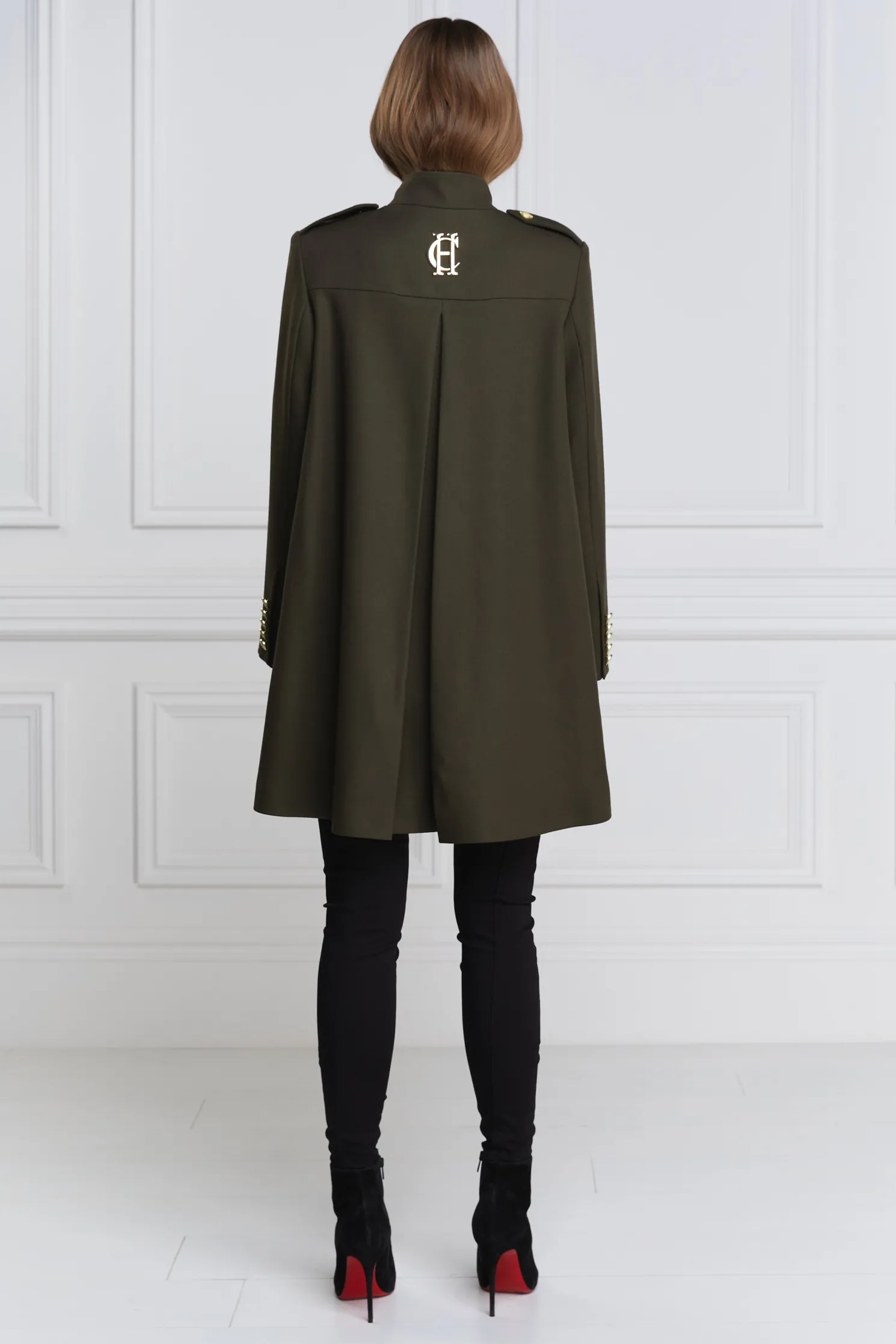 Highbury Cape Coat (Khaki Barathea)