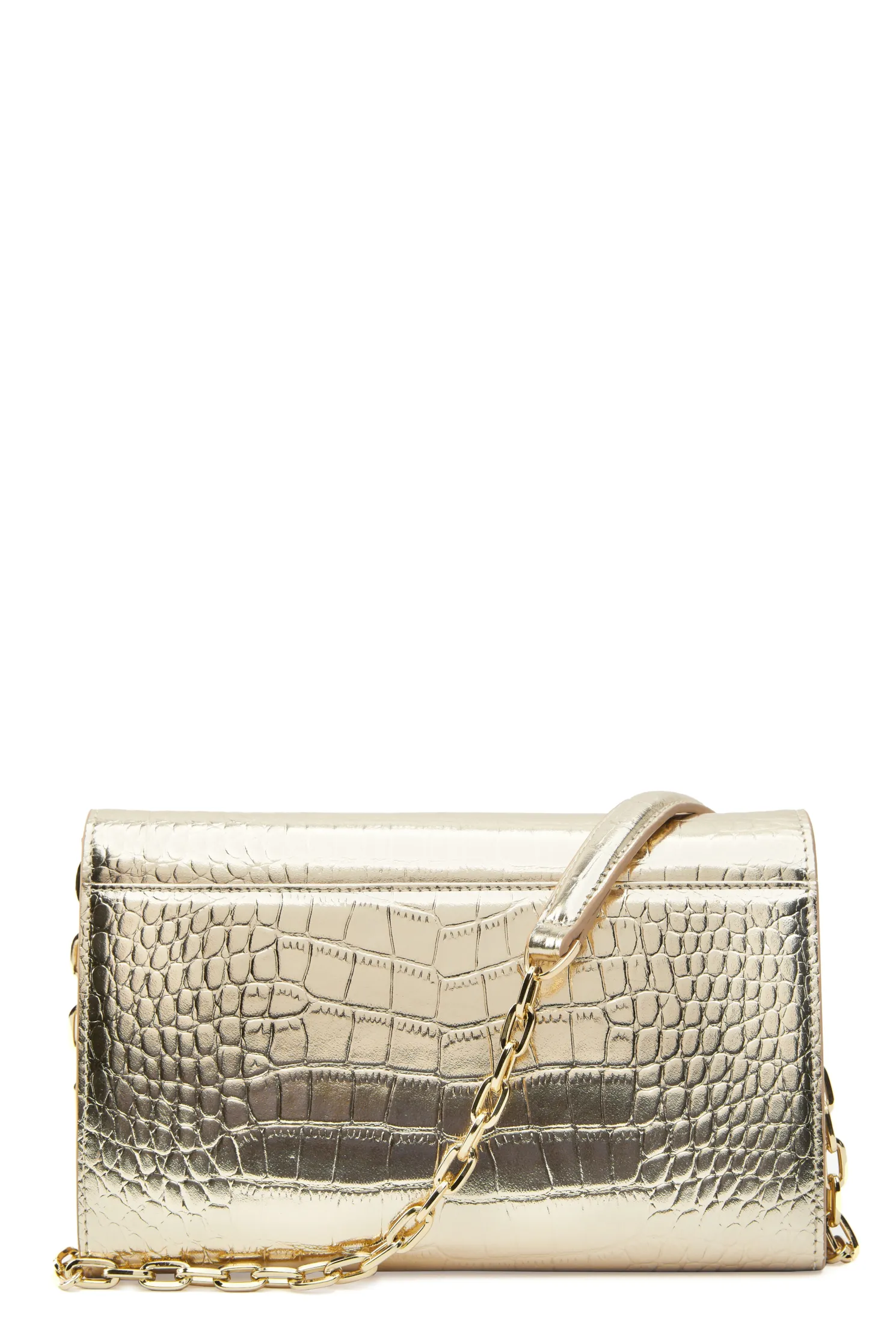 Highbury Clutch Bag (Gold Croc)