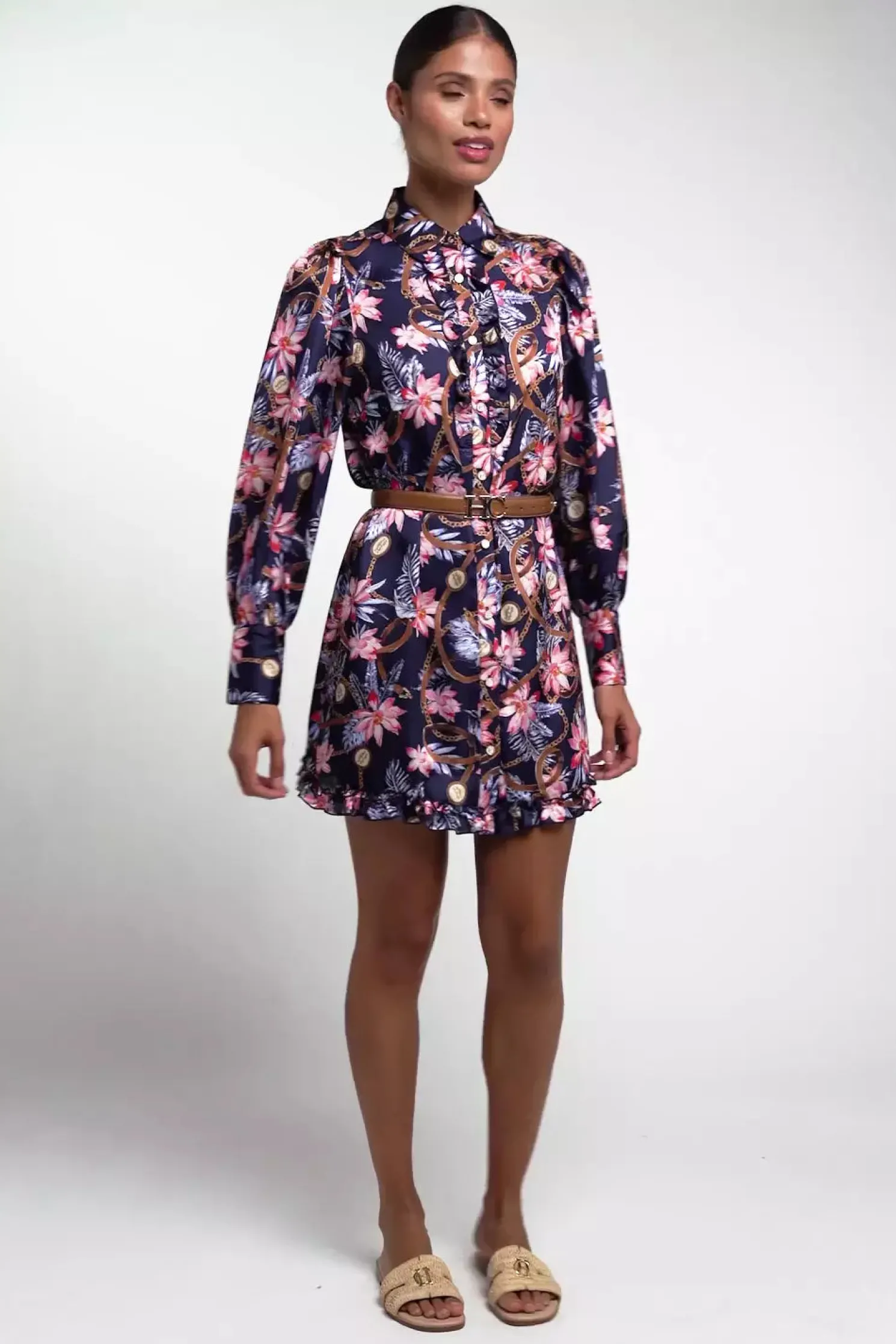 Isla Mini Dress (Seychelles Navy)