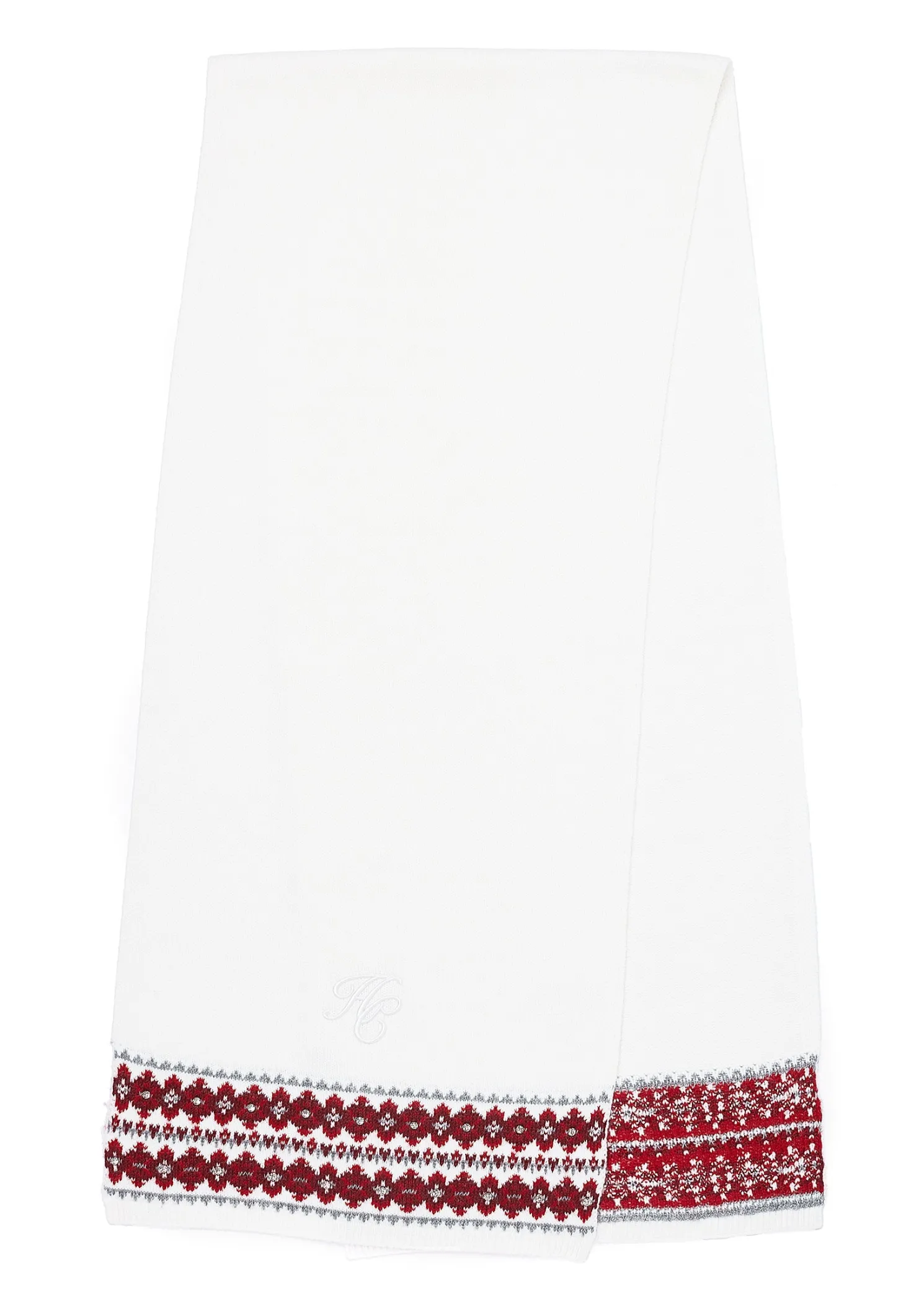 Jennifer Fairisle Scarf (Natural)