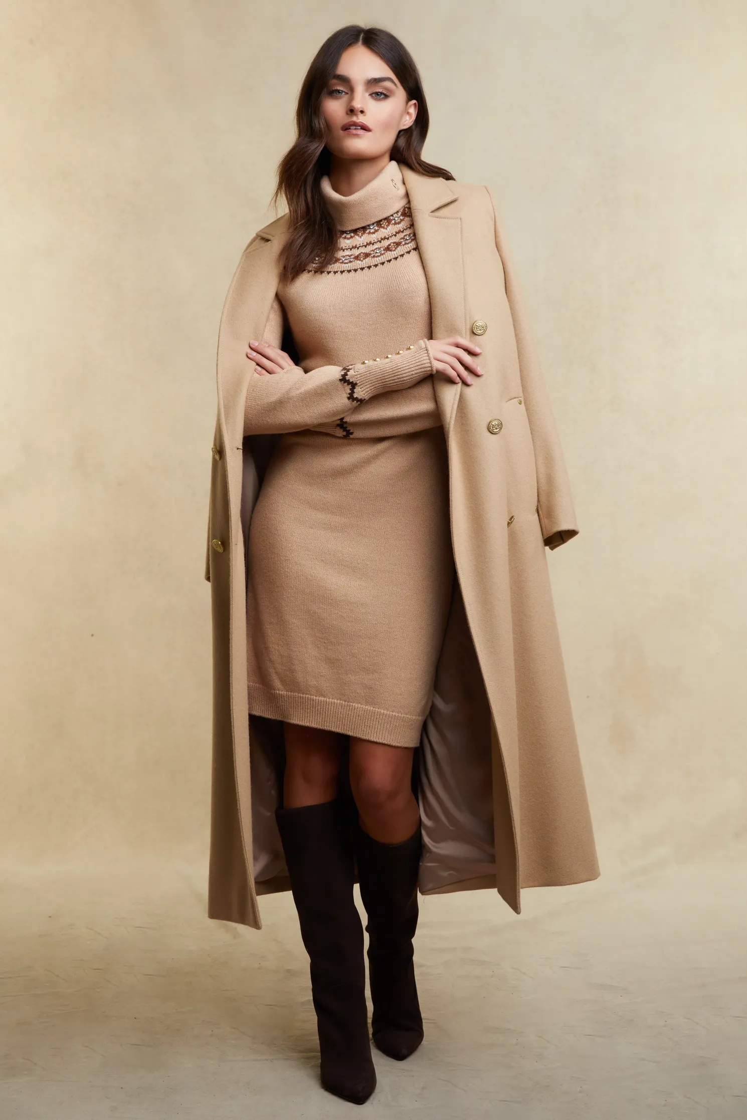 Jennifer Knit Dress (Camel)