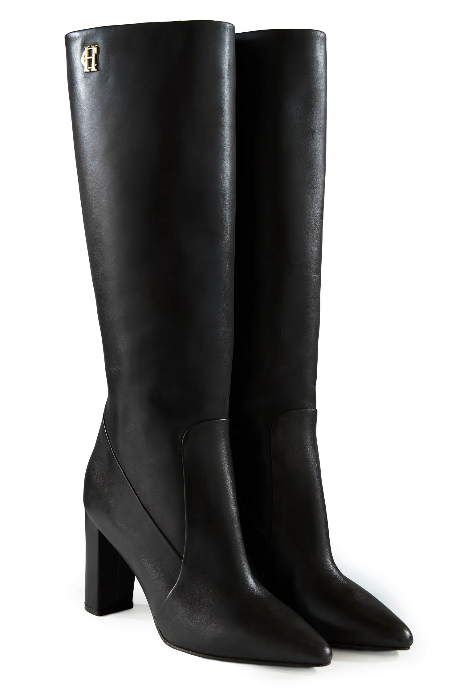 Kensington Knee Boot (Black Leather)