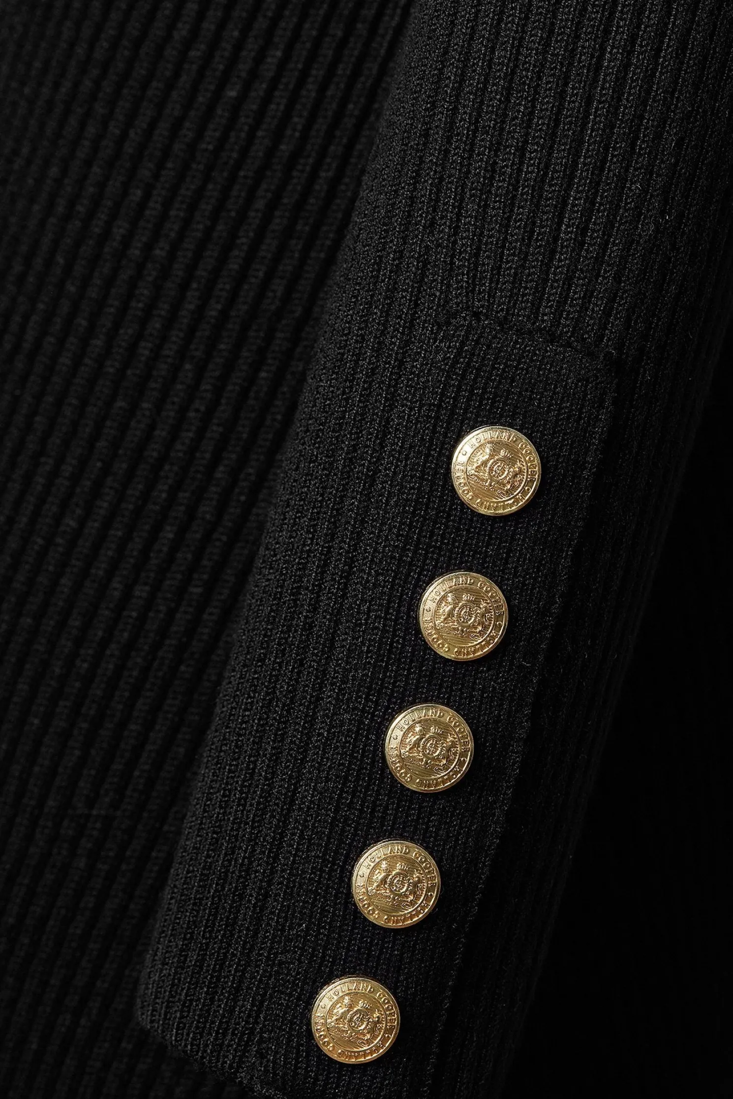 Kensington Midi Jumper Dress (Black)