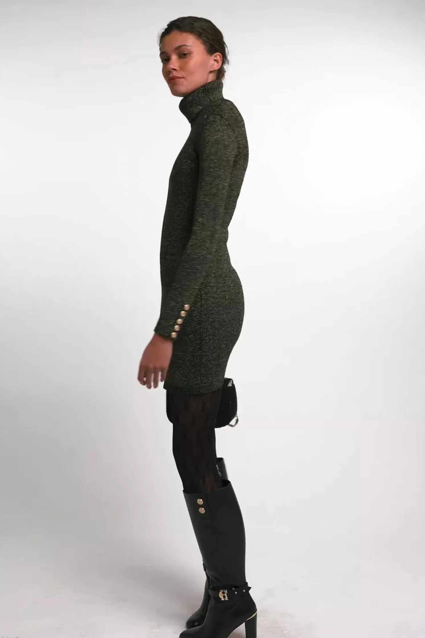 Kensington Mini Dress (Black Gold)