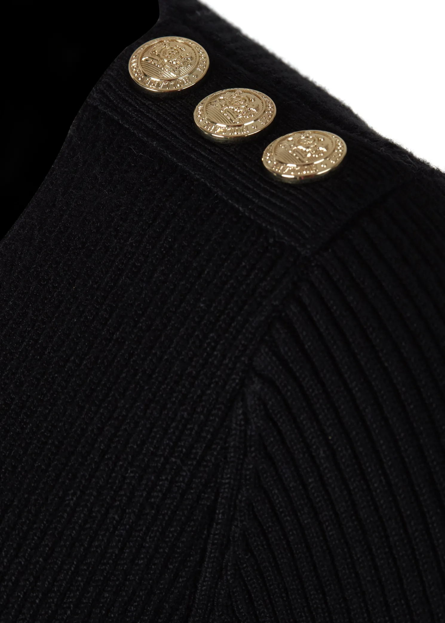 Kensington V-Neck Midi Dress (Black)