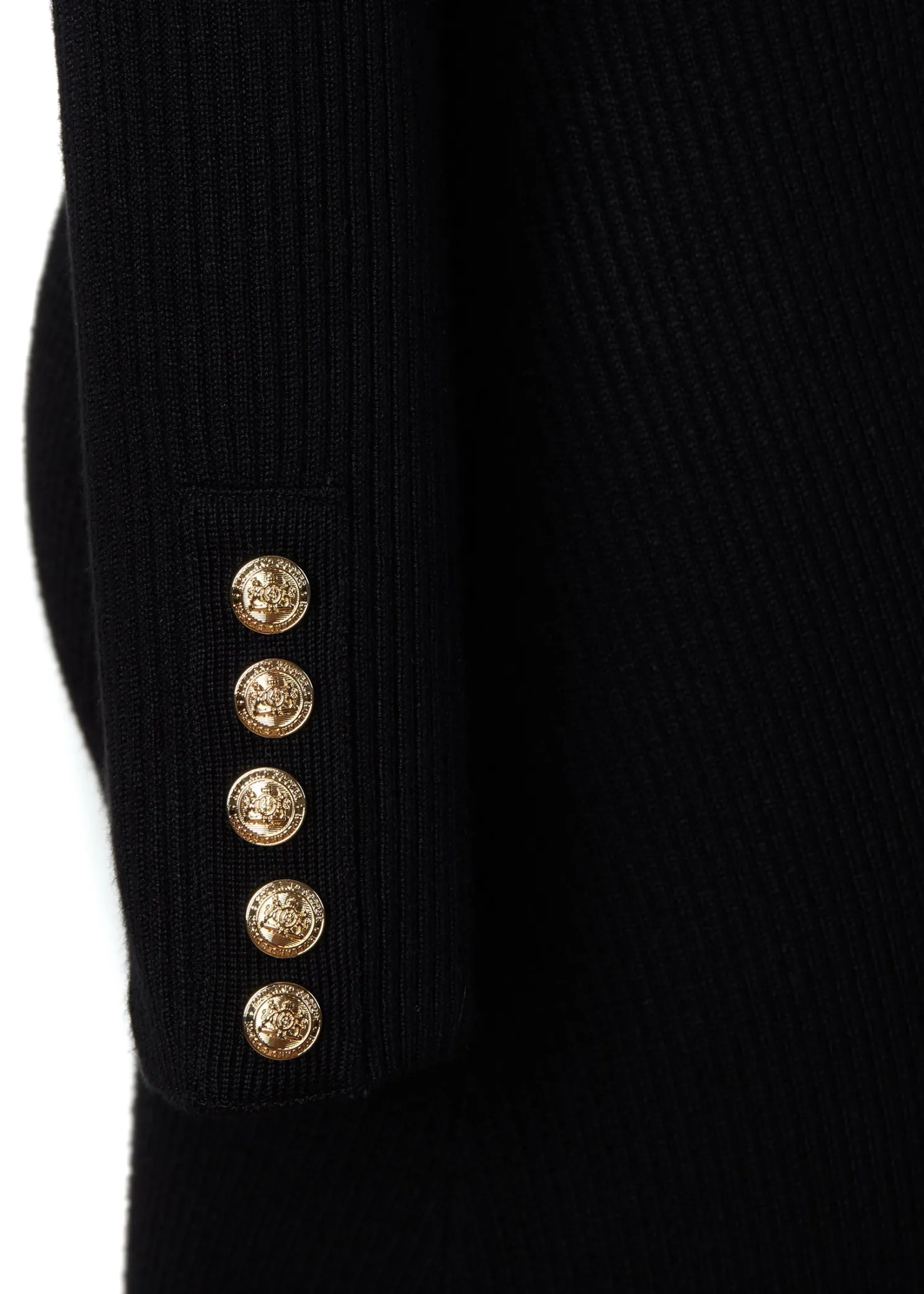 Kensington V-Neck Midi Dress (Black)