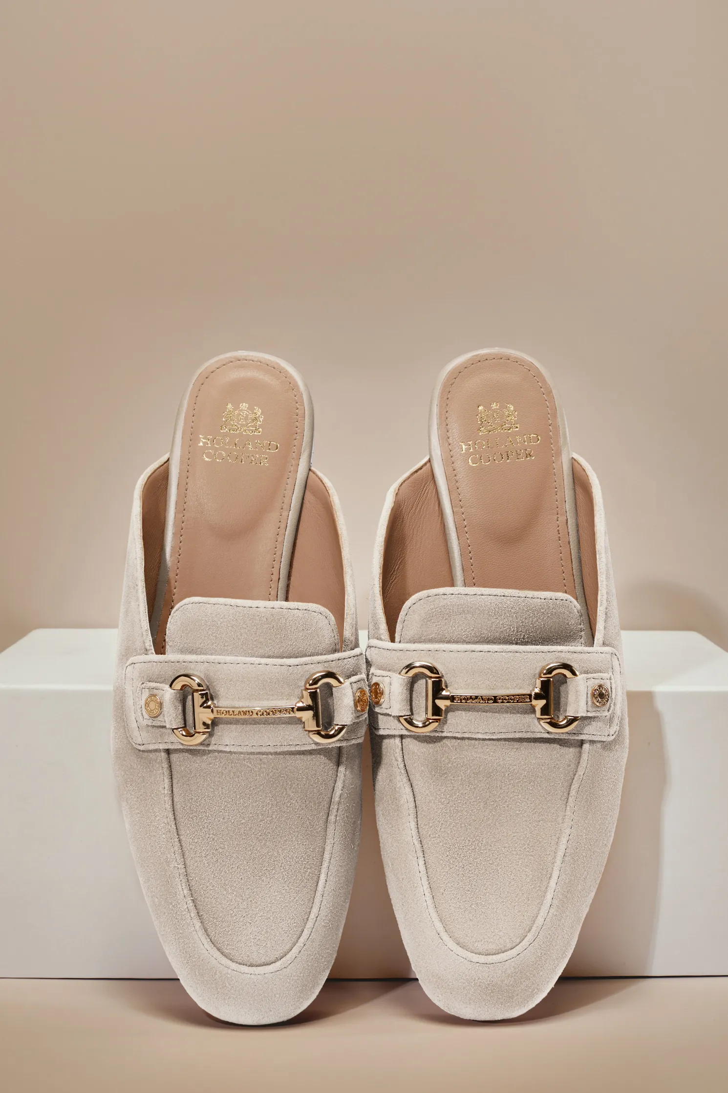 Kingston Horse Bit Loafer (Taupe Suede)