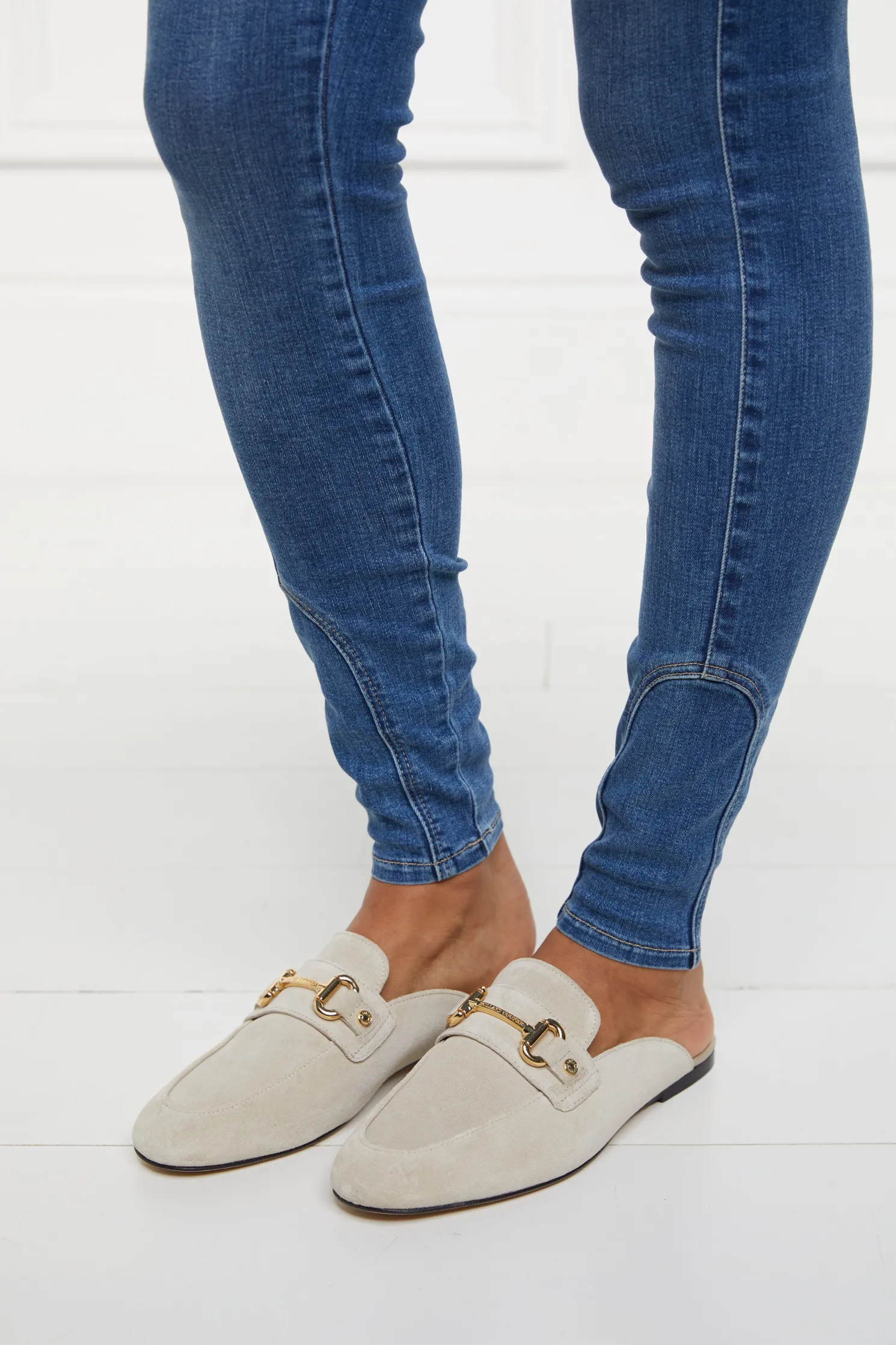 Kingston Horse Bit Loafer (Taupe Suede)