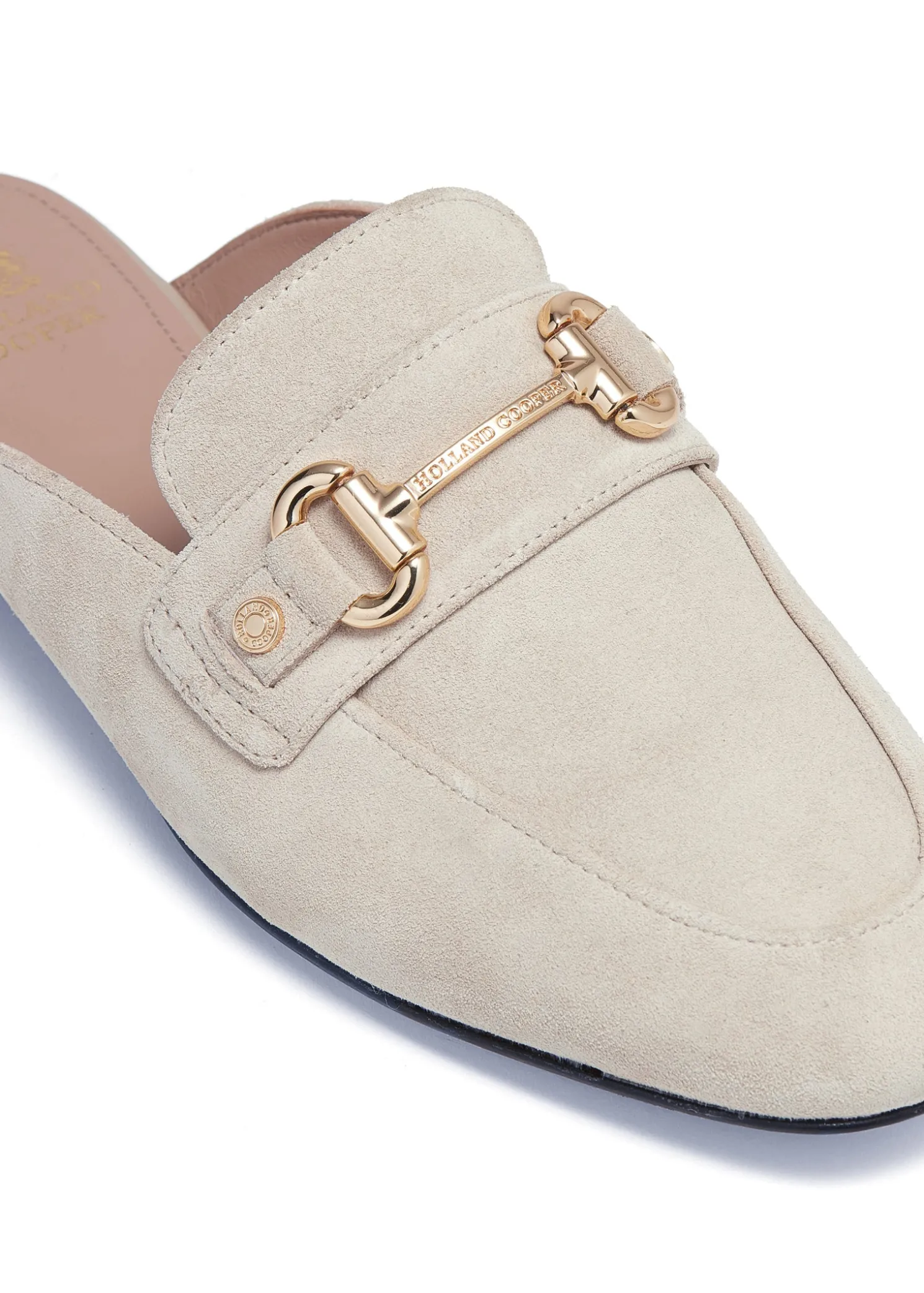 Kingston Horse Bit Loafer (Taupe Suede)