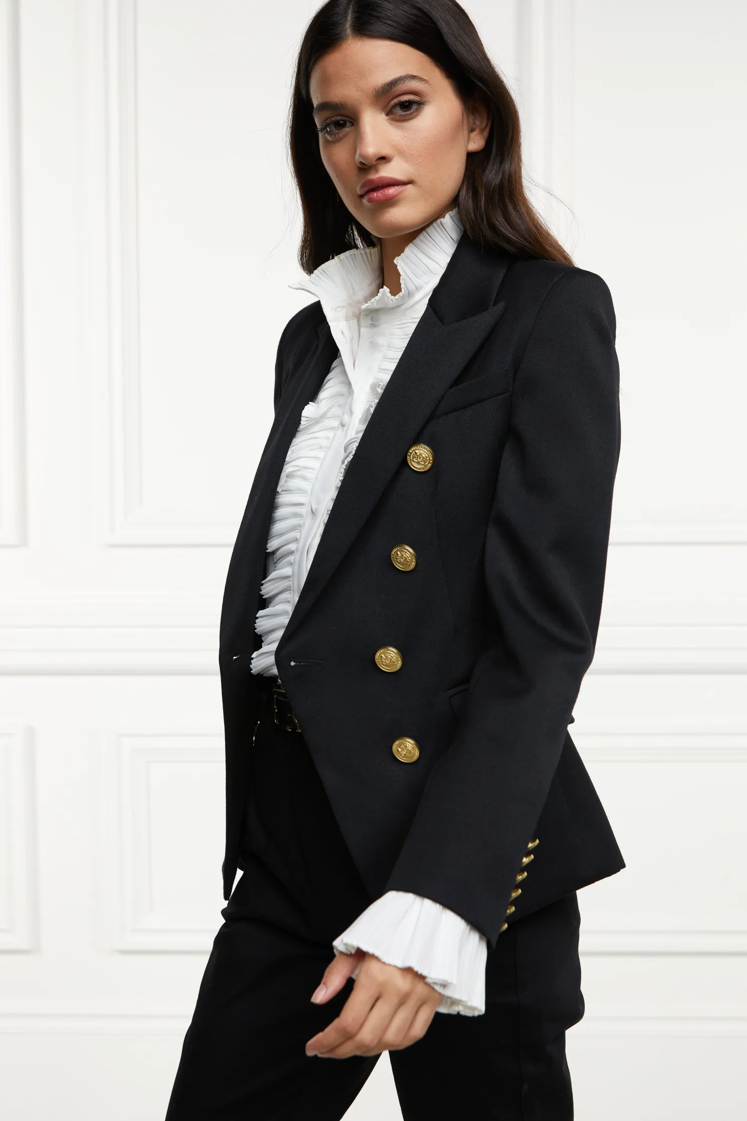 Knightsbridge Blazer (Black Barathea)