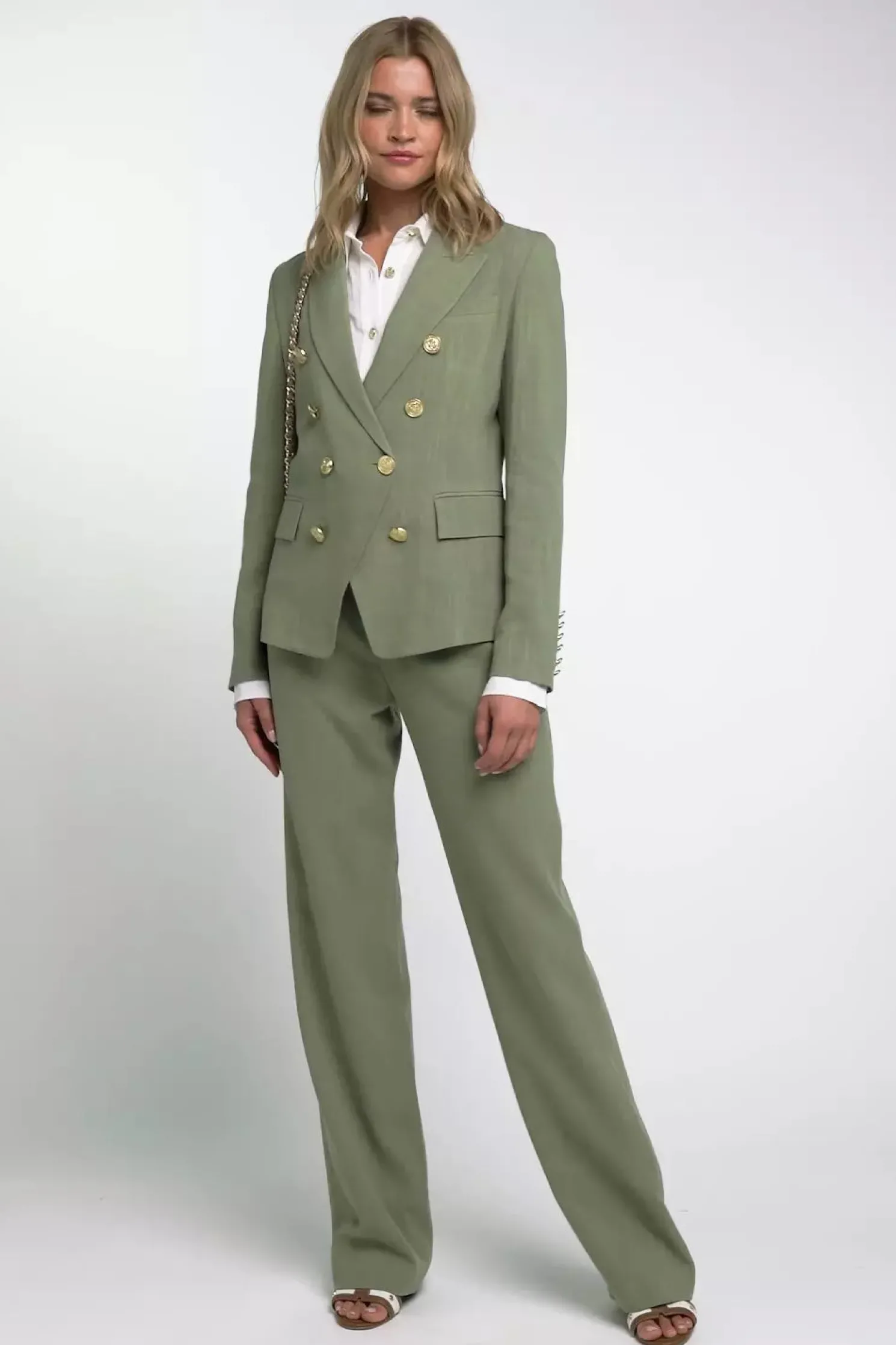 Knightsbridge Blazer (Sage Linen)