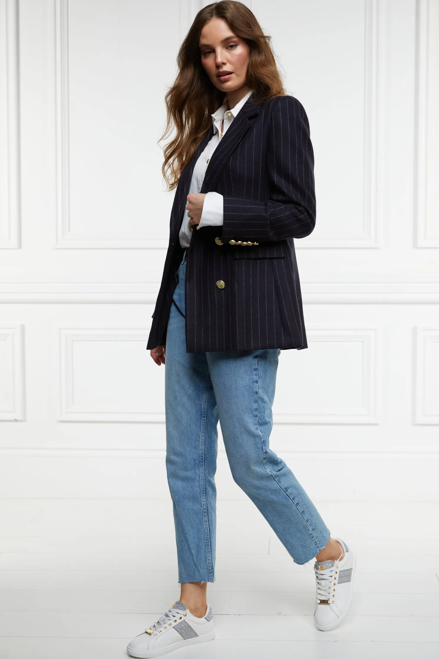 Knightsbridge Court Trainer (Silver Crystal)