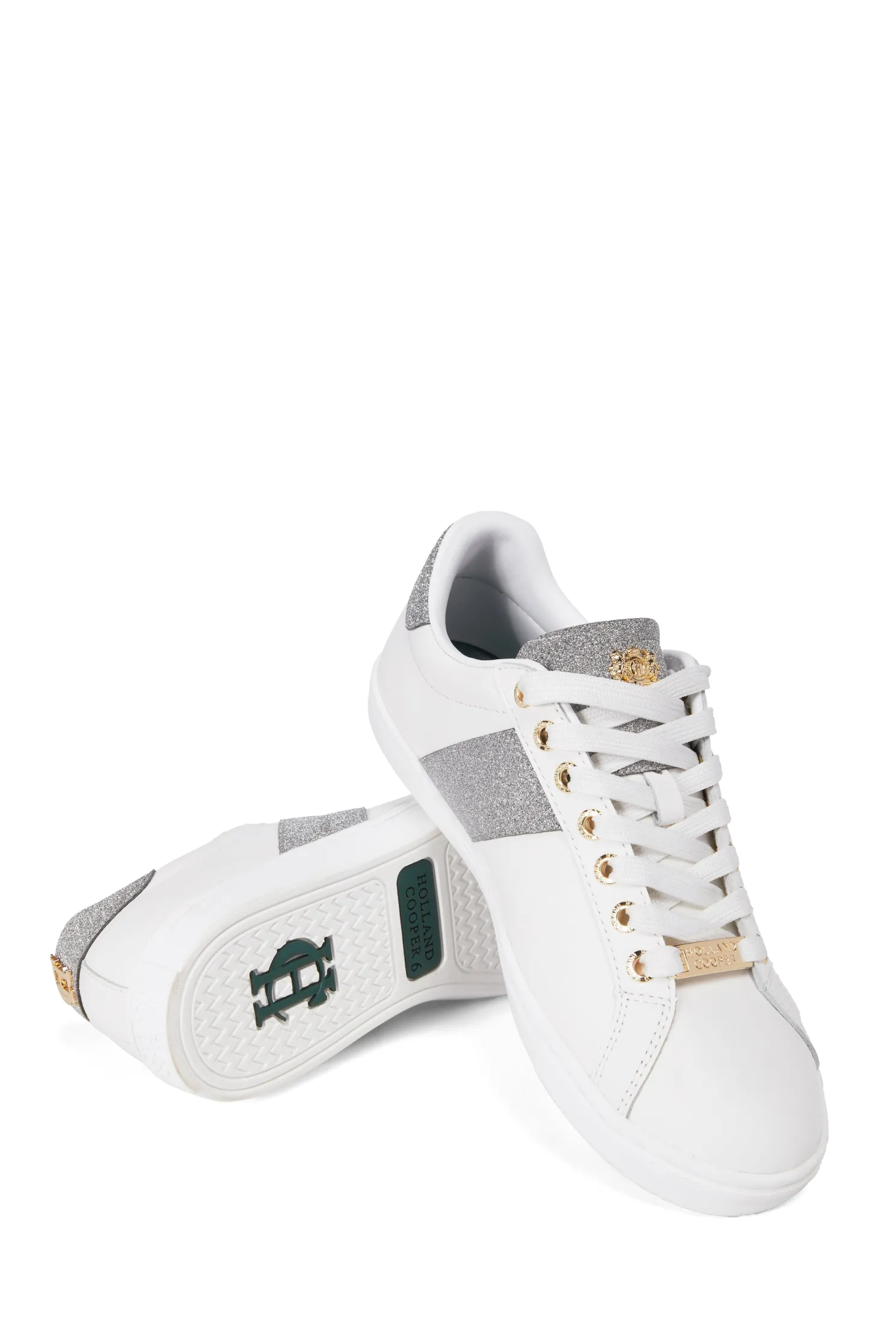 Knightsbridge Court Trainer (Silver Crystal)