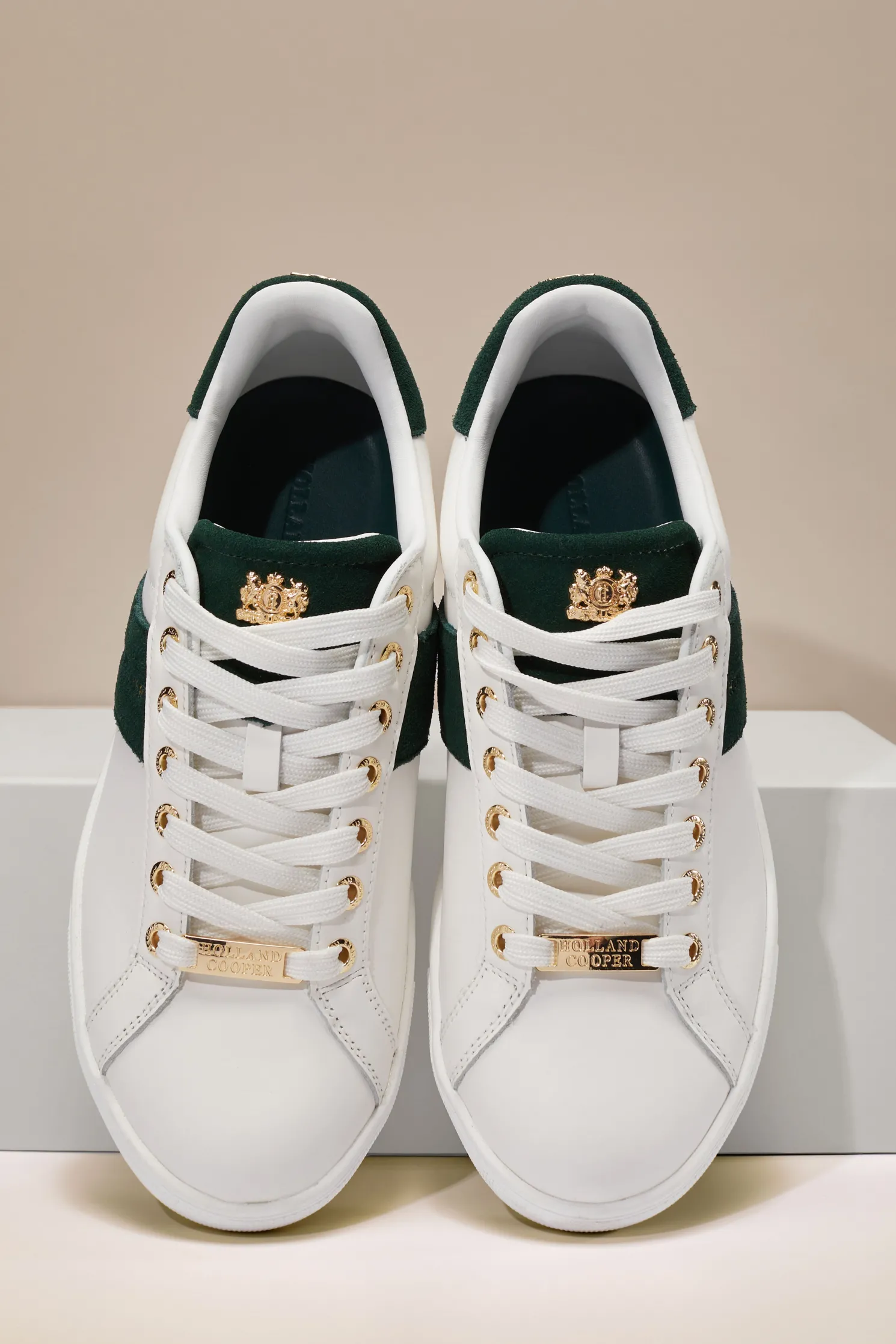 Knightsbridge Court Trainer (White Racing Green)