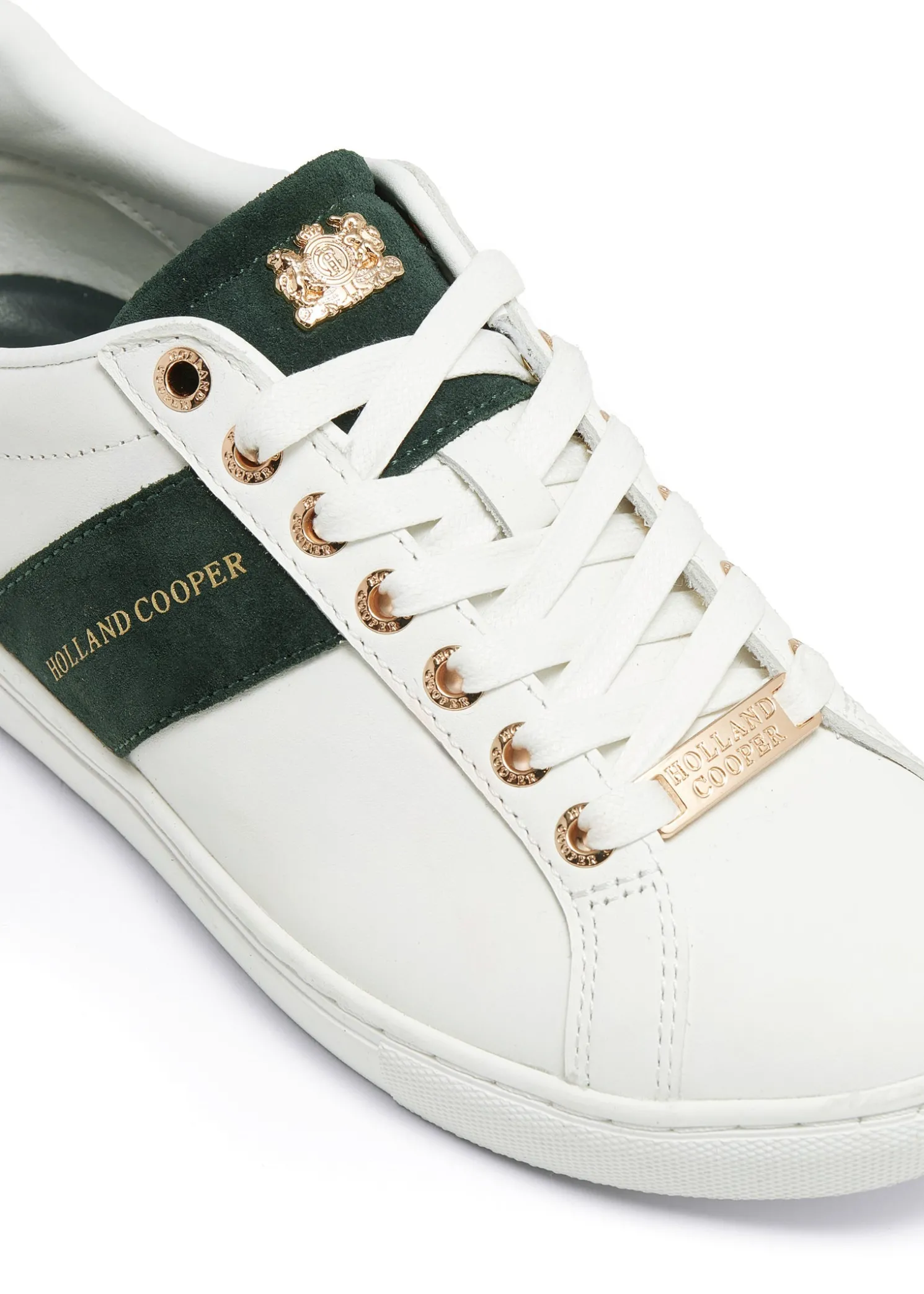 Knightsbridge Court Trainer (White Racing Green)