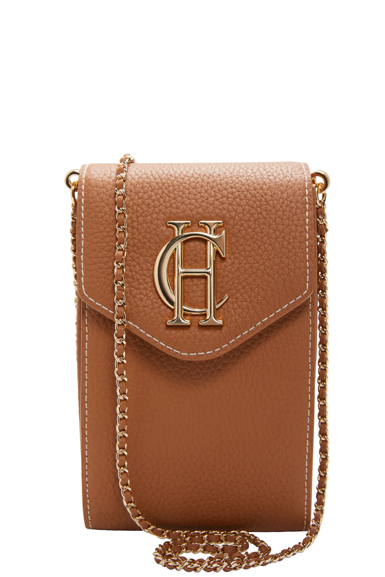 Knightsbridge Phone Pouch (Tan Gold)