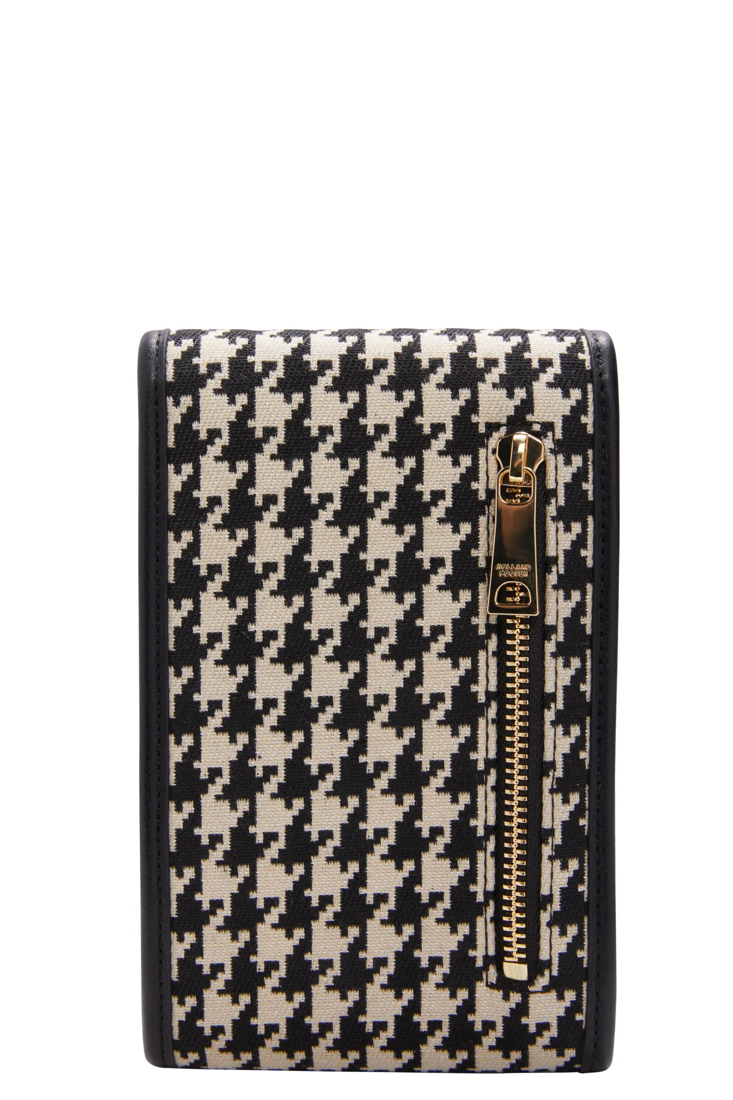 Knightsbridge Phone Pouch (Ecru Houndstooth)