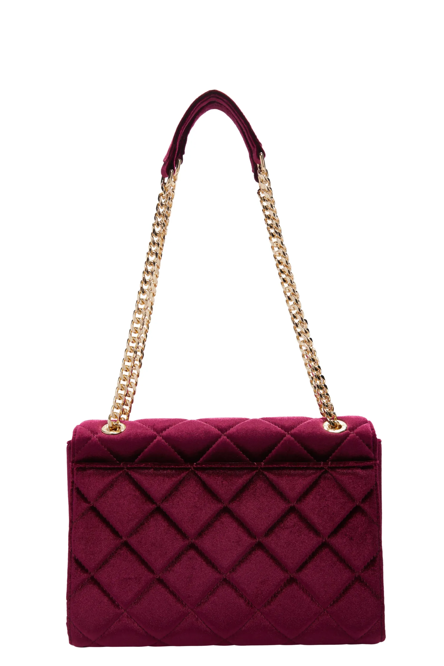 Knightsbridge Shoulder Bag (Merlot Velvet)