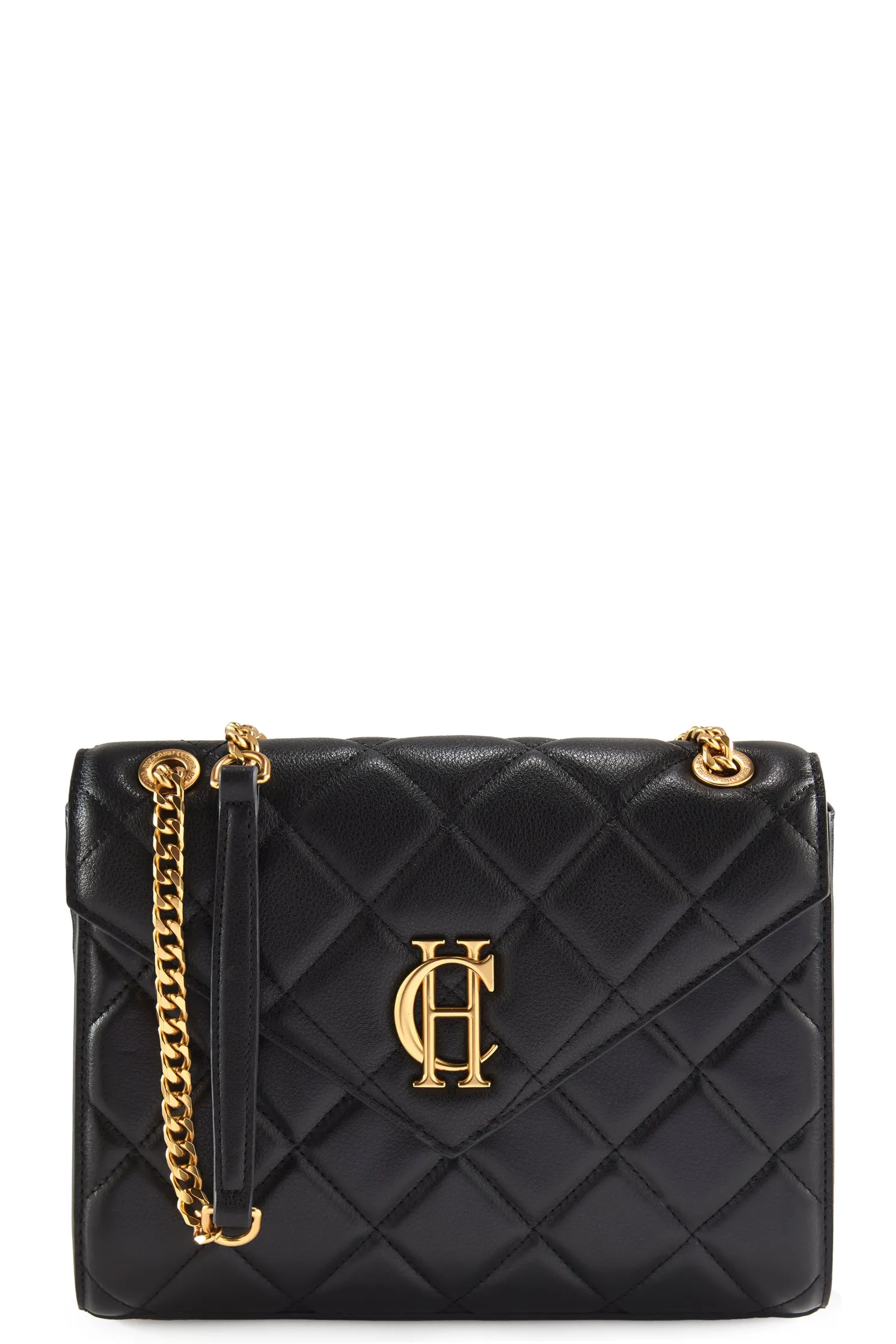 Knightsbridge Shoulder Bag (Black Leather)
