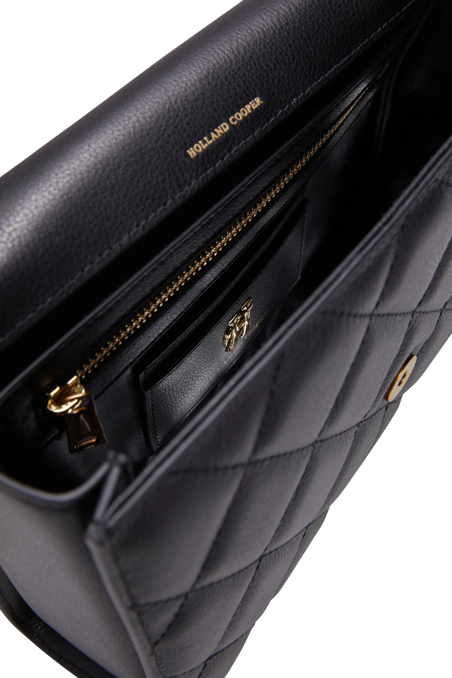 Knightsbridge Shoulder Bag (Black Leather)