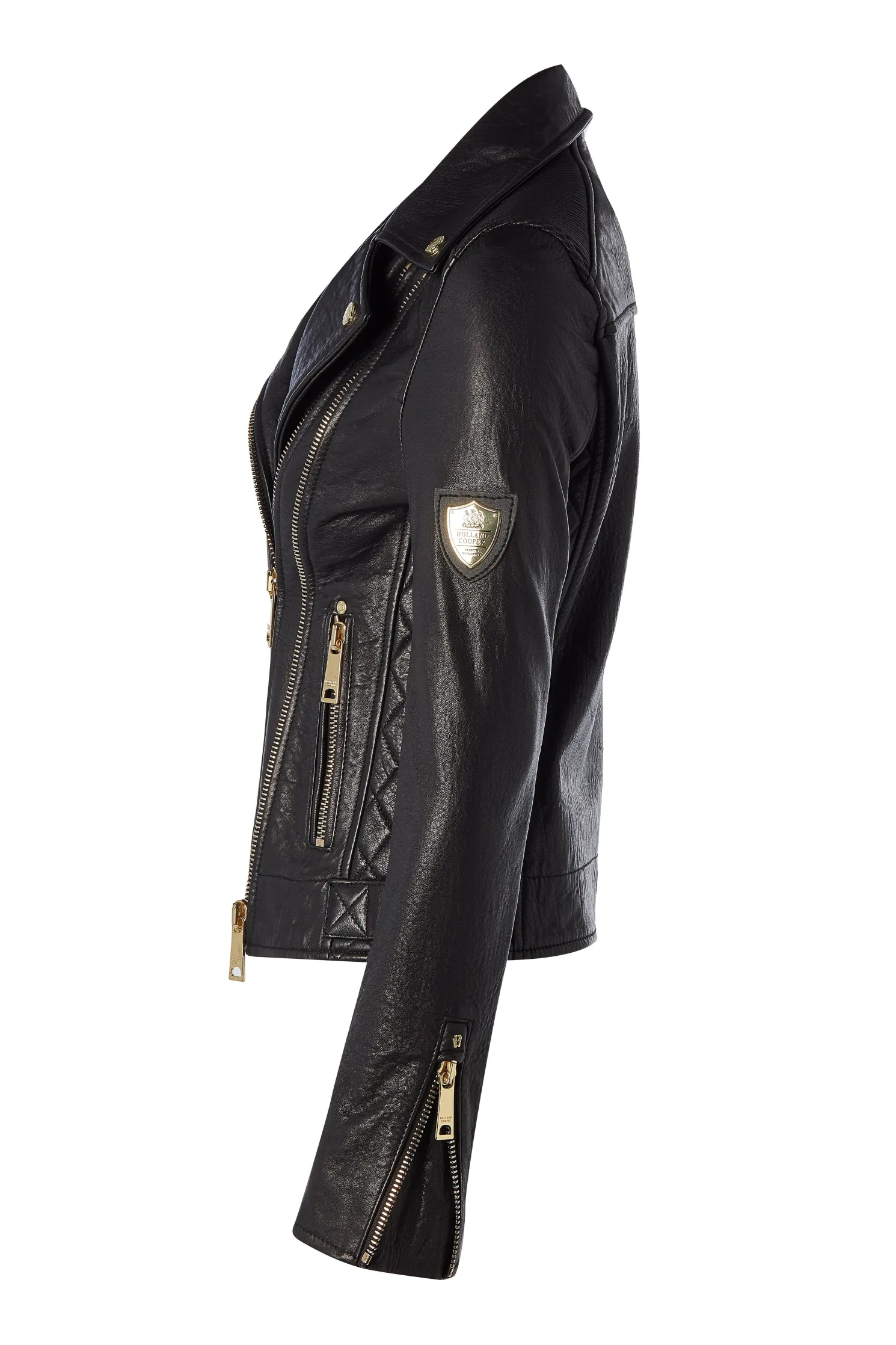 Leather Biker Jacket (Black)