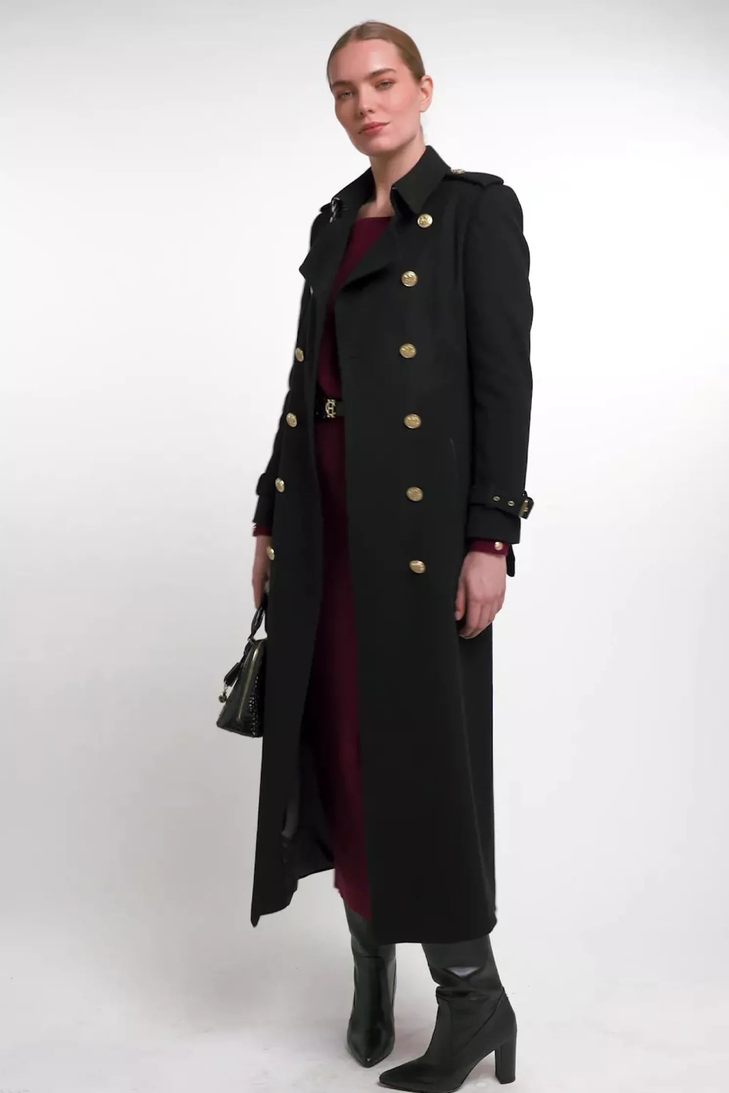 Leyla Knitted Dress (Wine)