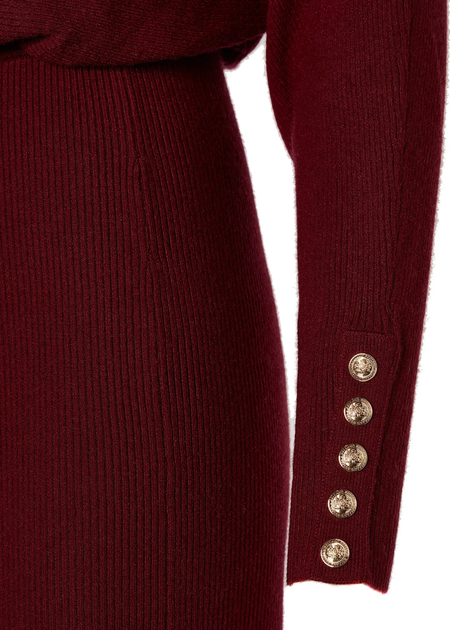 Leyla Knitted Dress (Wine)