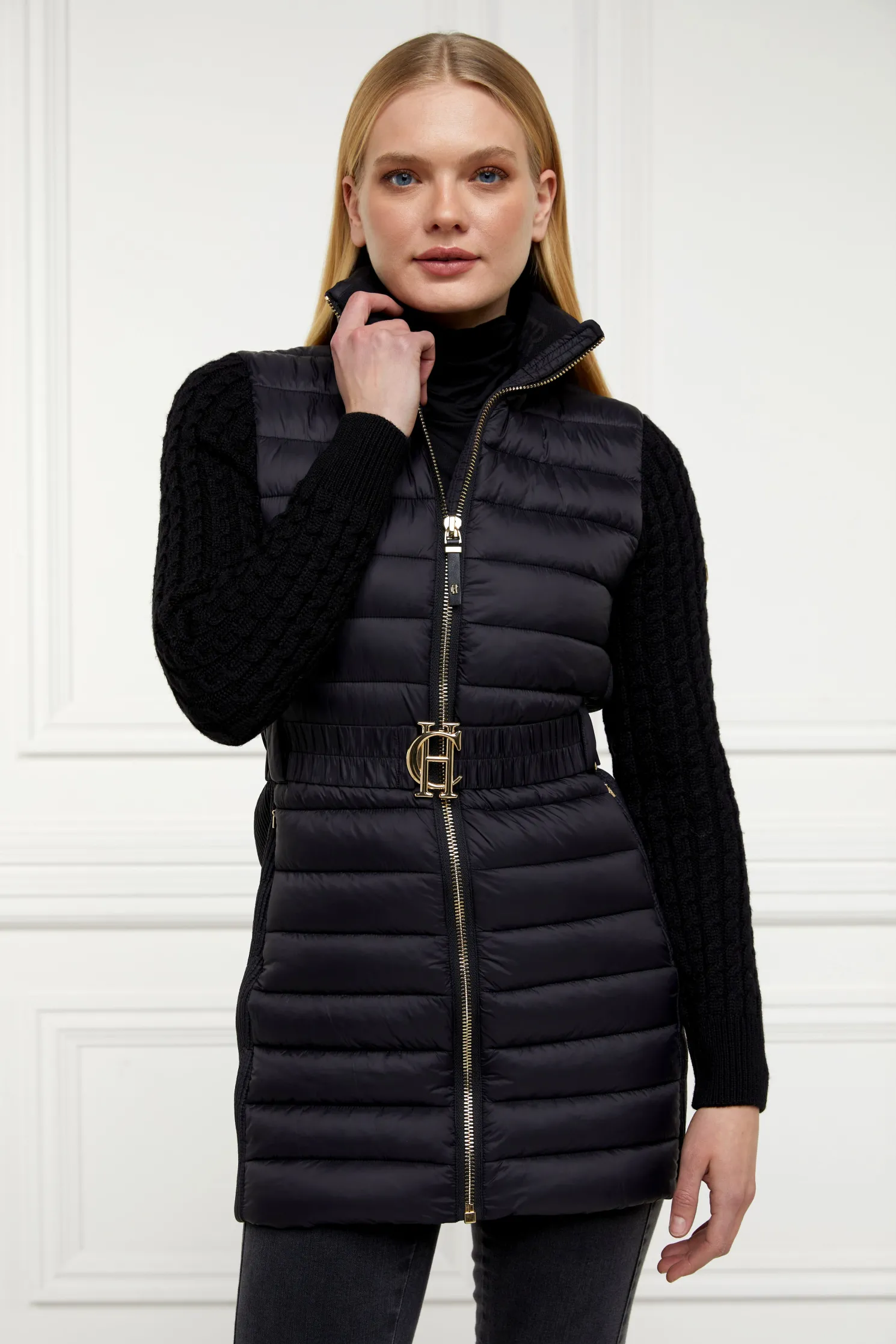 Linfold Hybrid Coat (Black)