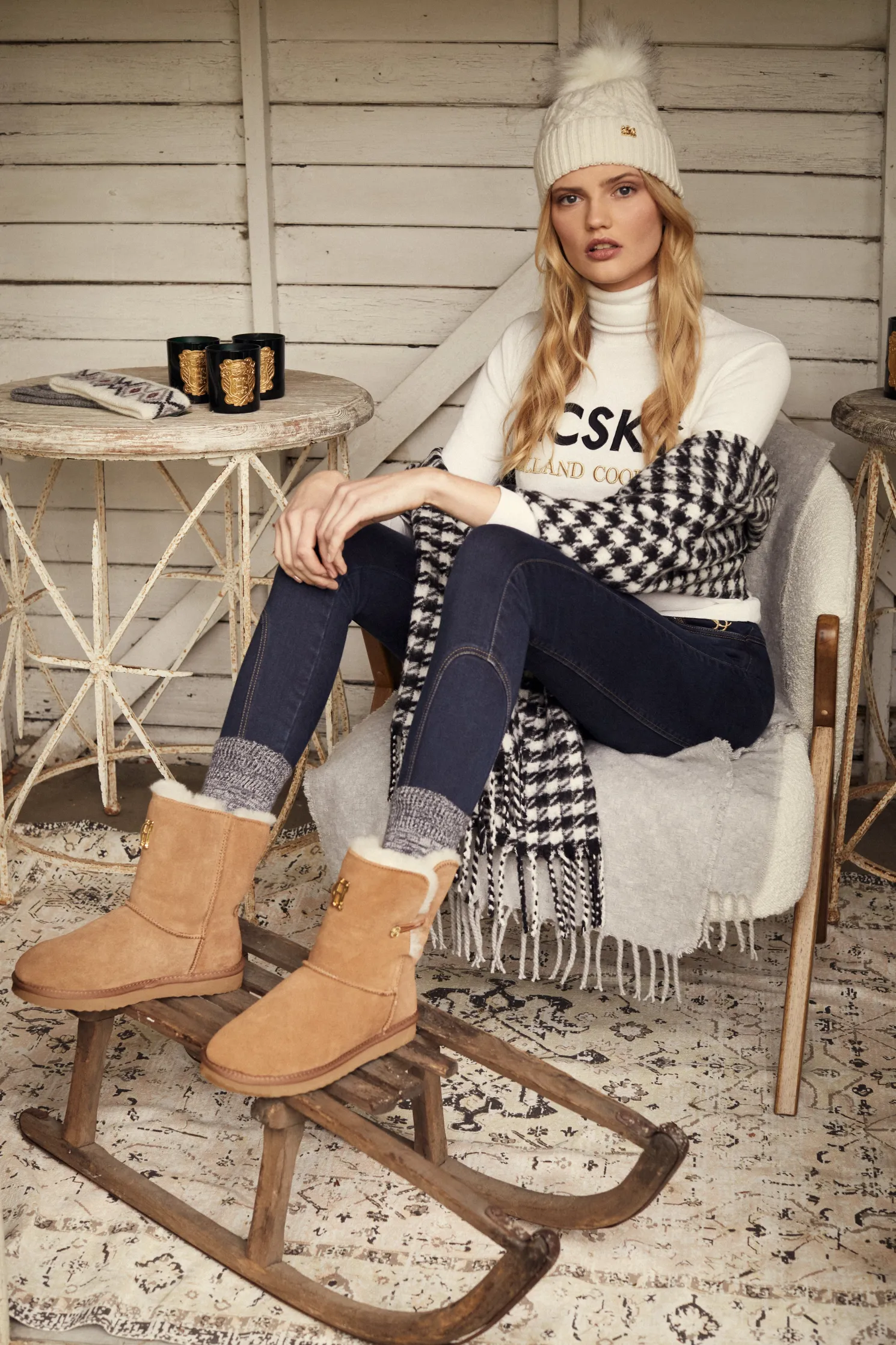 Logo Ski Knit (Winter White)