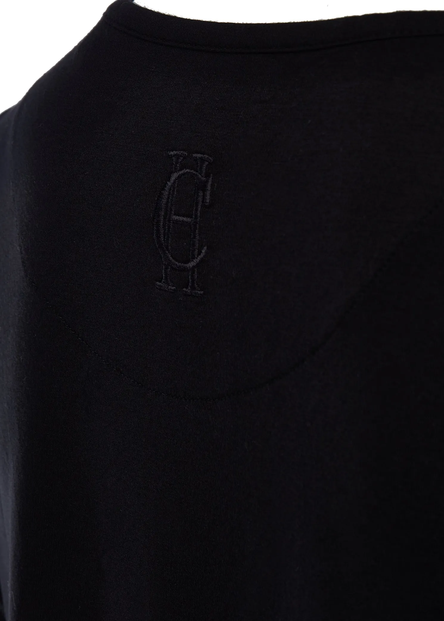 Long Sleeve Crew Neck Tee (Black)