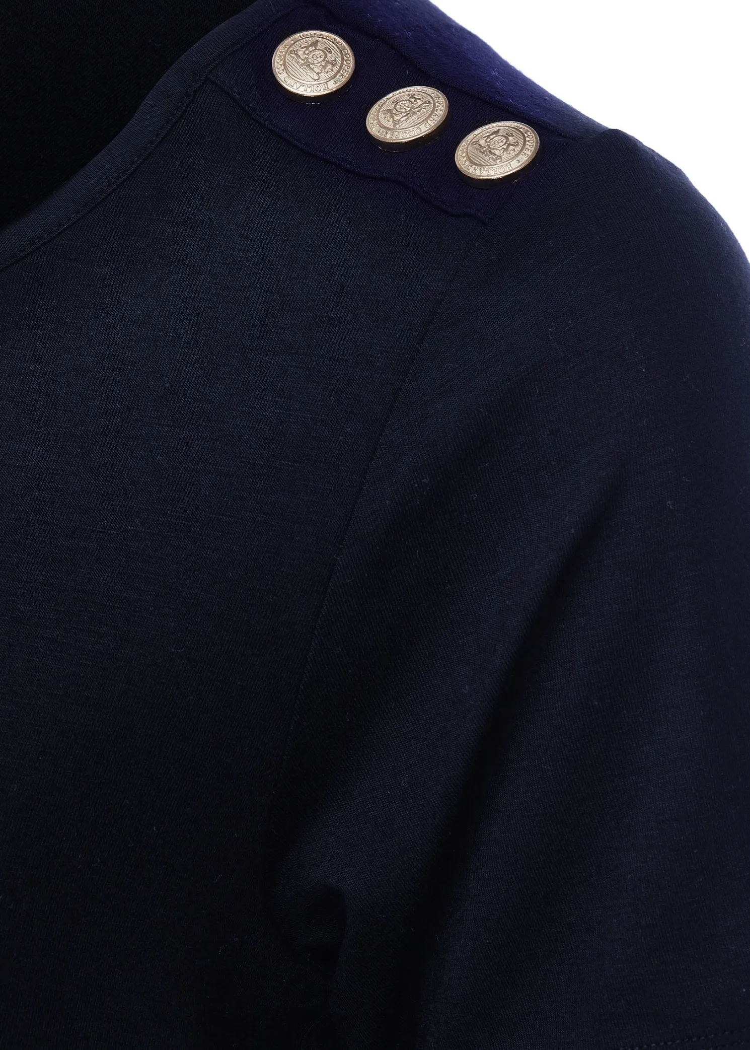 Long Sleeve V-Neck Tee (Ink Navy)