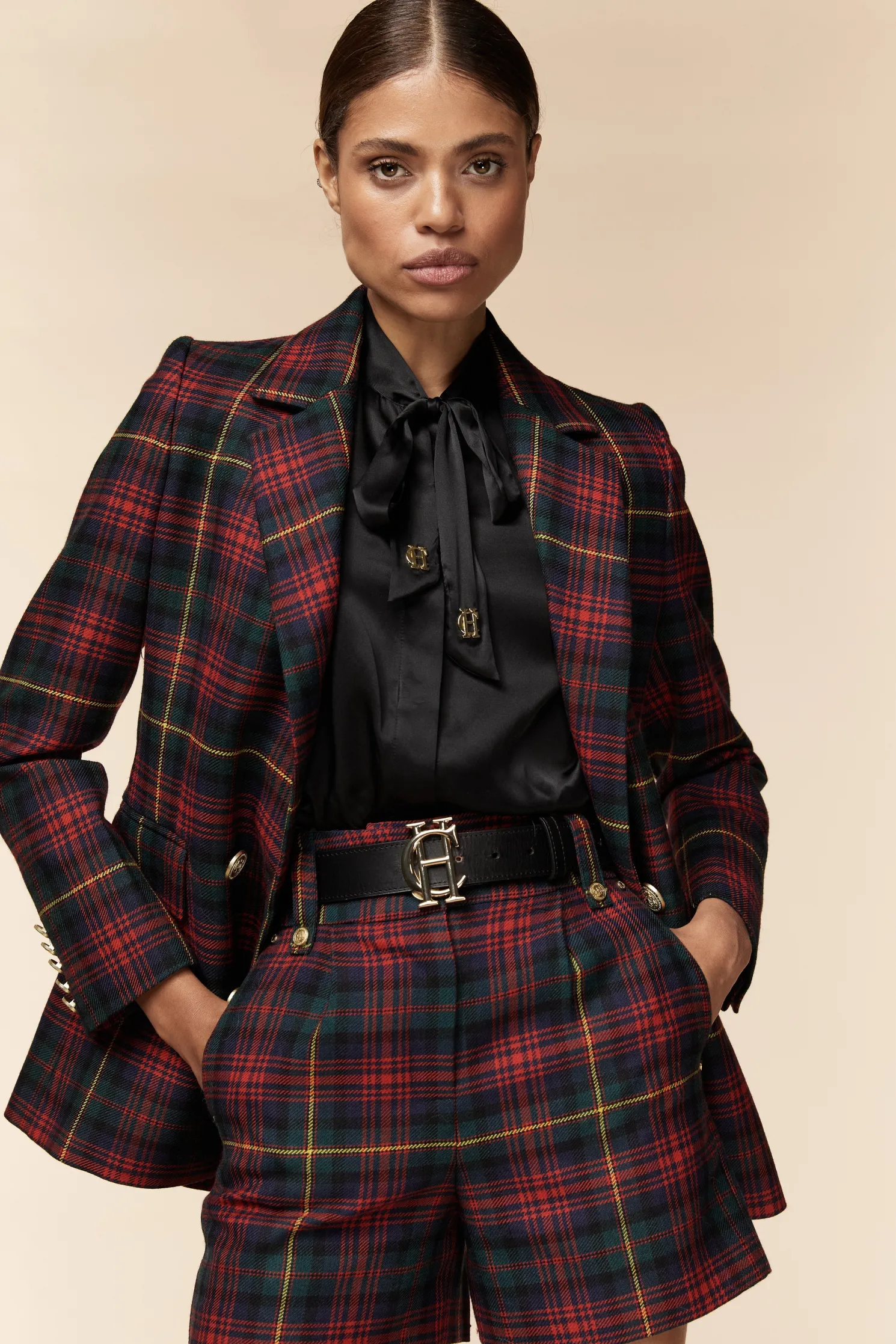 Luxe Tailored Short (Logan Tartan)