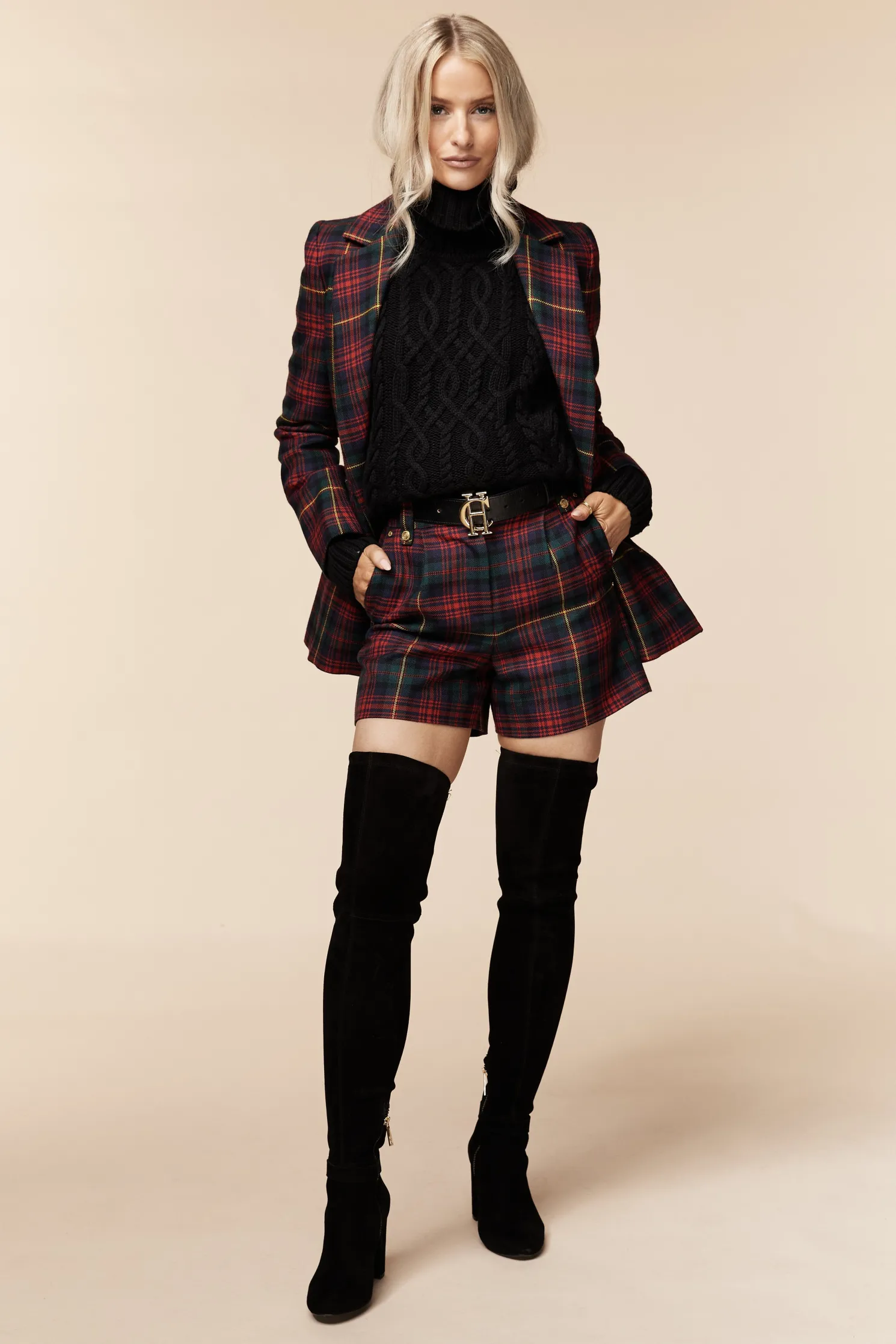 Luxe Tailored Short (Logan Tartan)