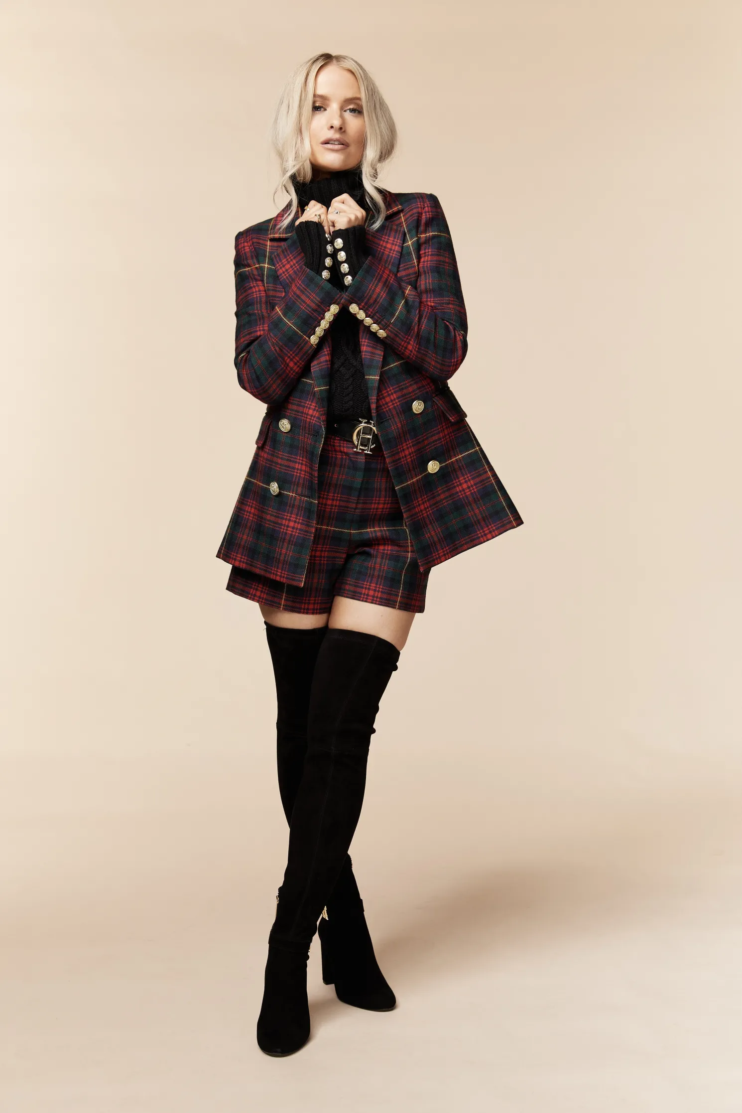 Luxe Tailored Short (Logan Tartan)