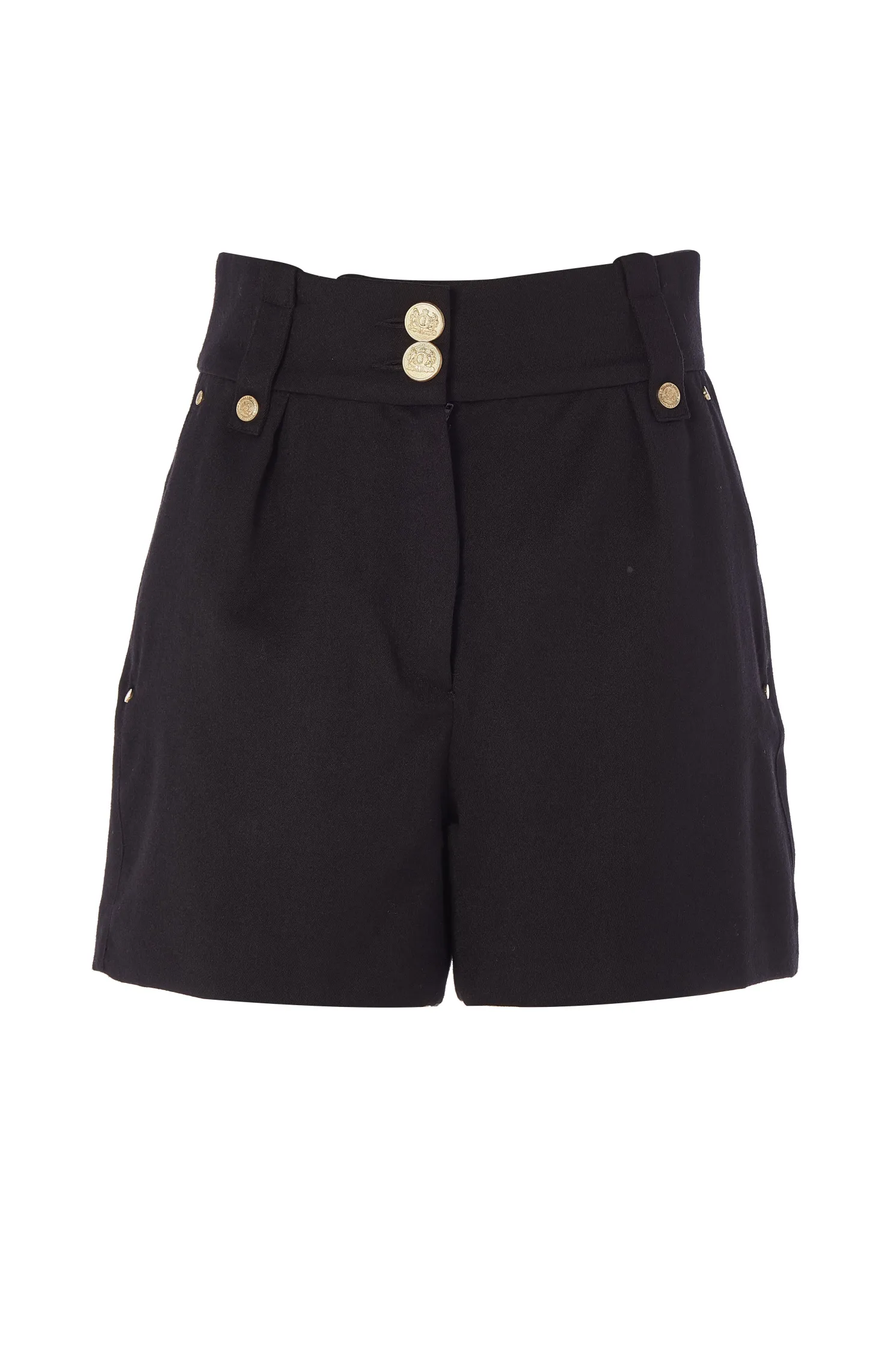 Luxe Tailored Short (Black Barathea)