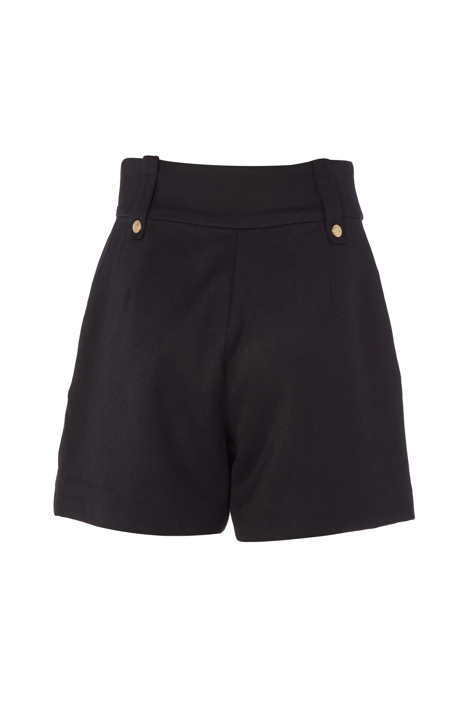 Luxe Tailored Short (Black Barathea)