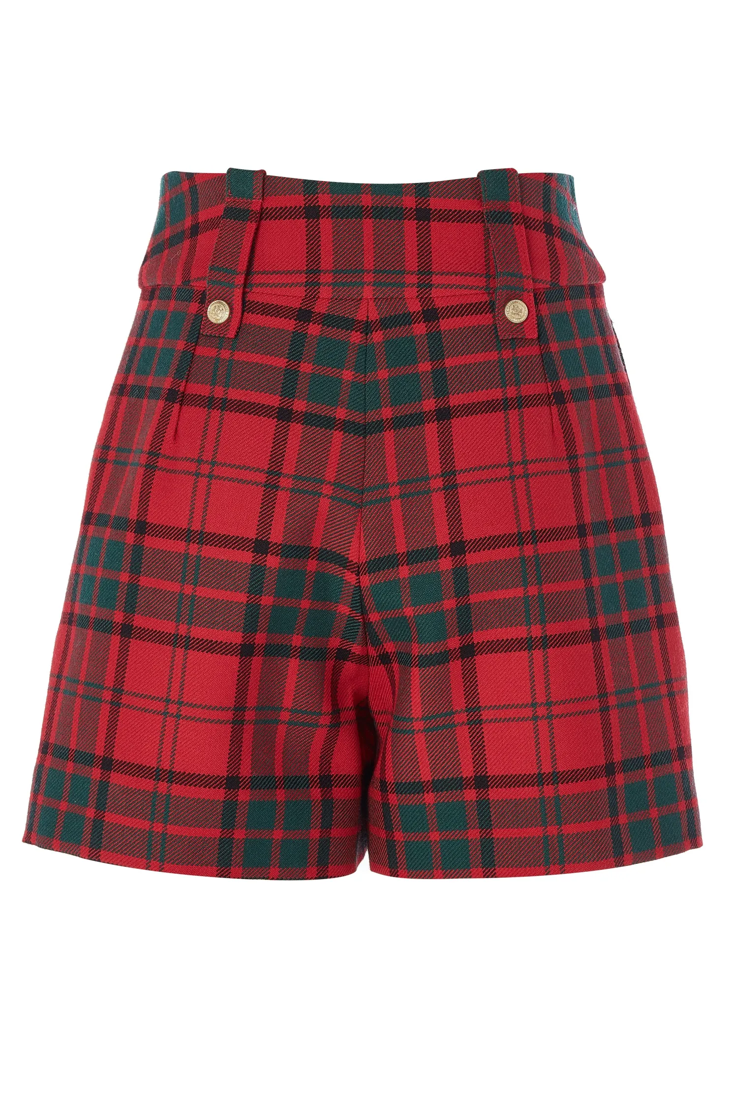 Luxe Tailored Short (Red Tartan)