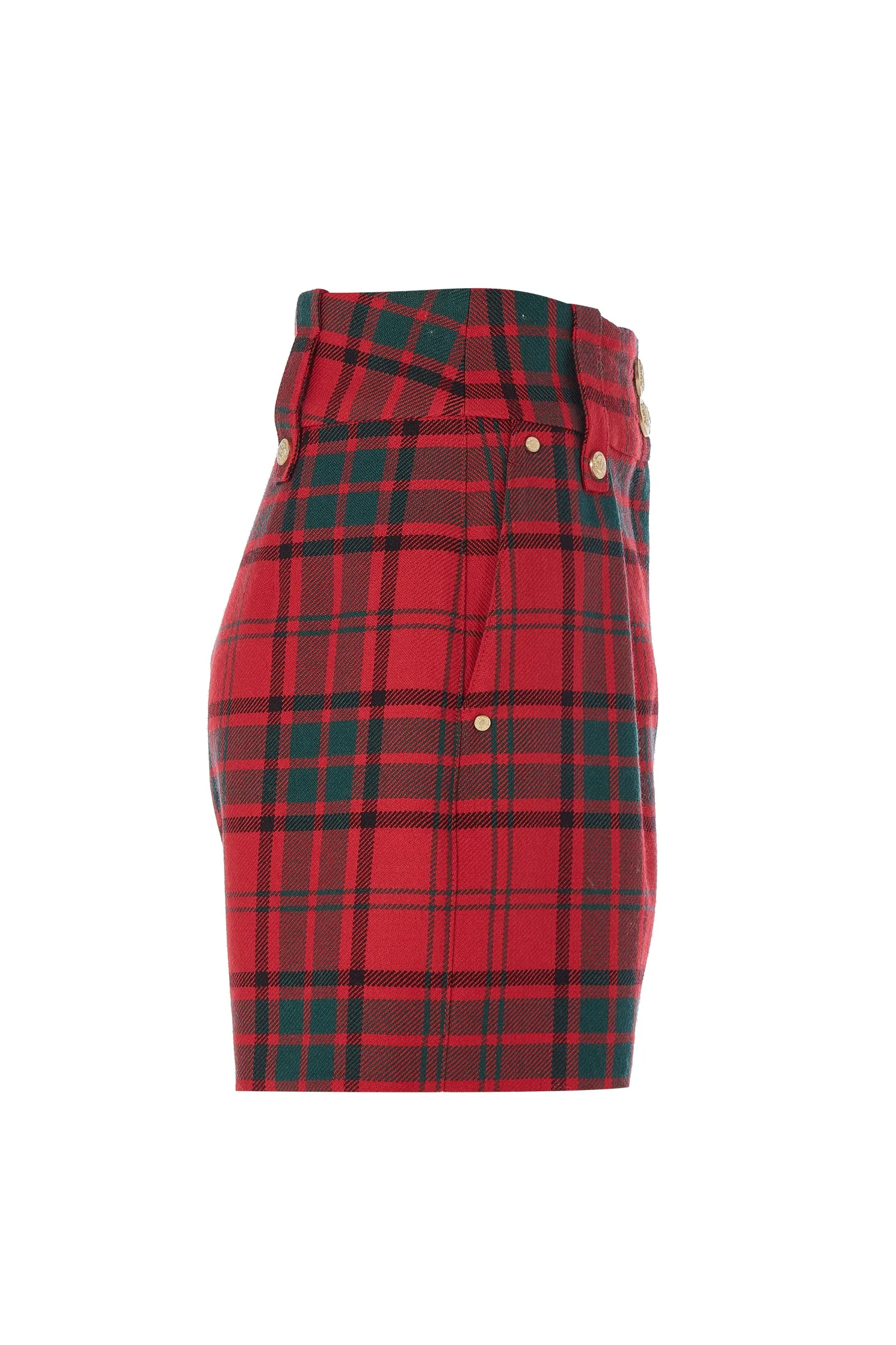 Luxe Tailored Short (Red Tartan)