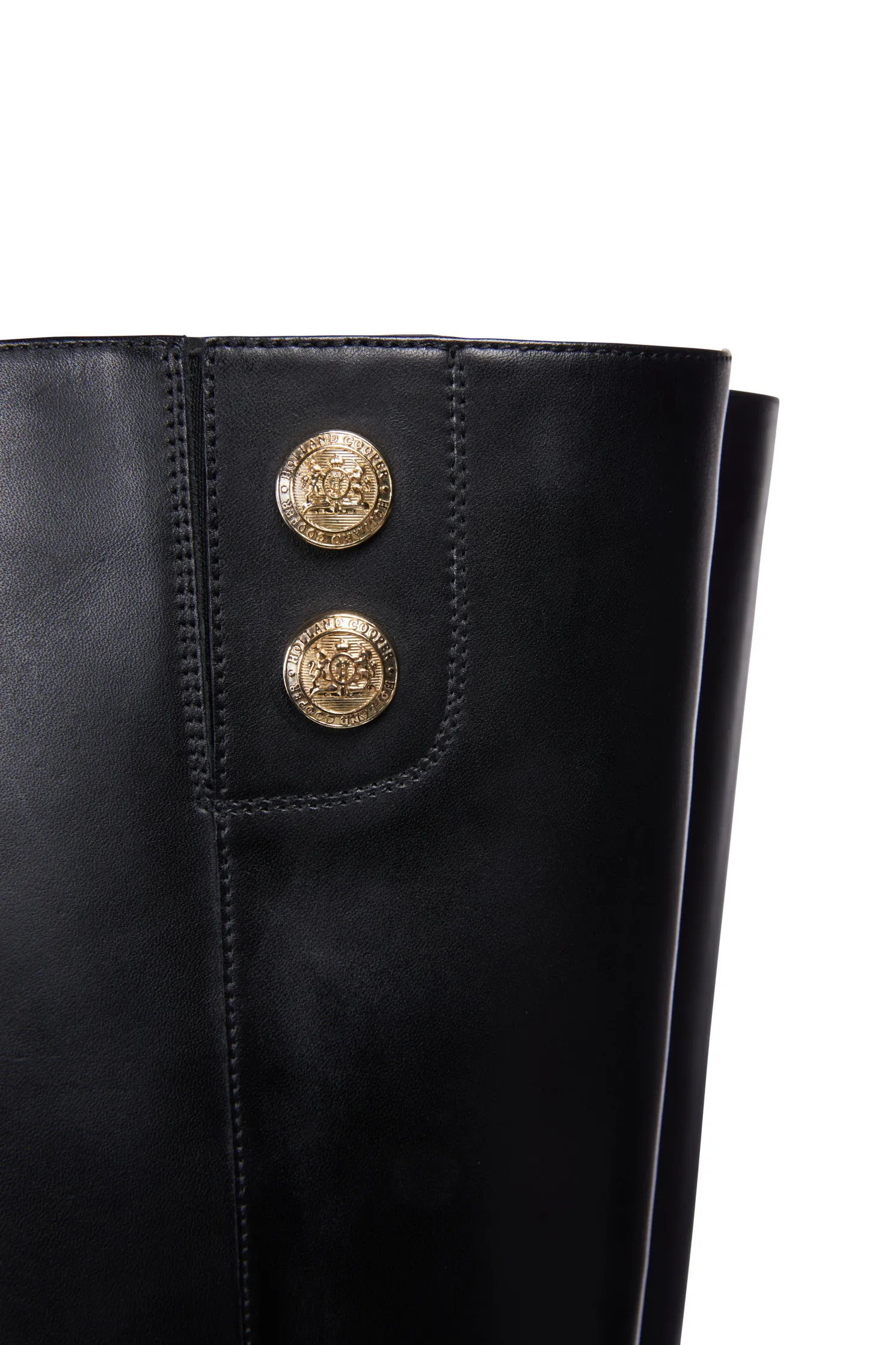 Marlborough Knee Boot (Black Leather)