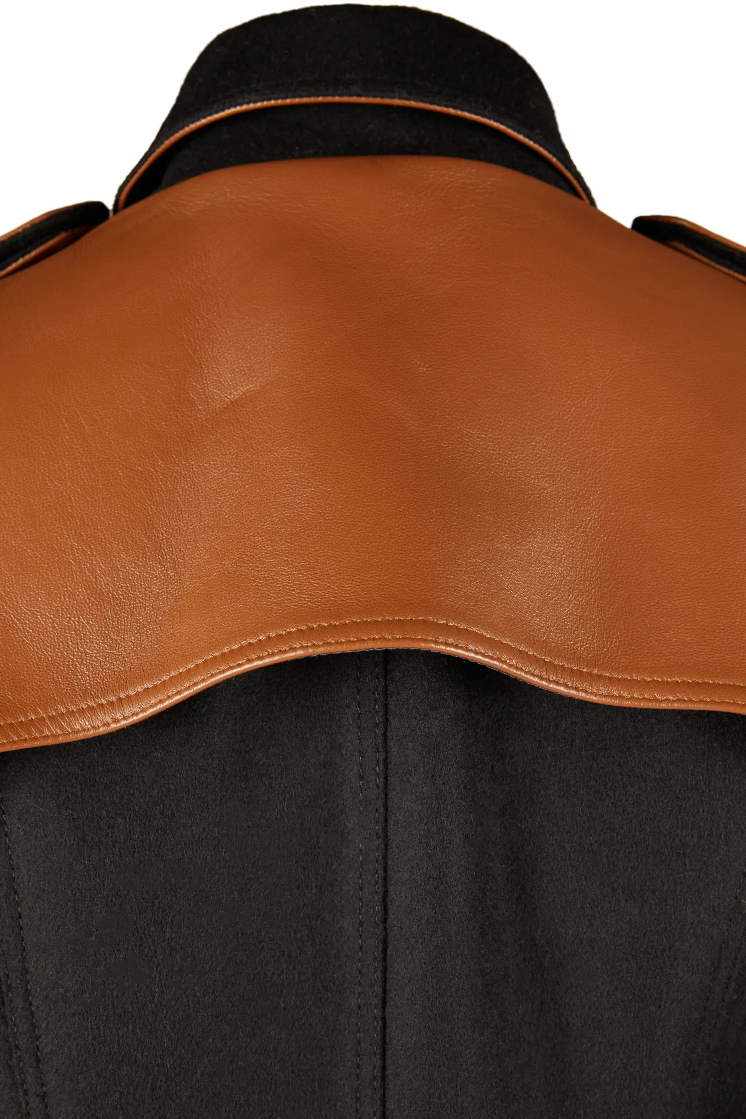 Marlborough Trench Coat (Soft Black Tan)