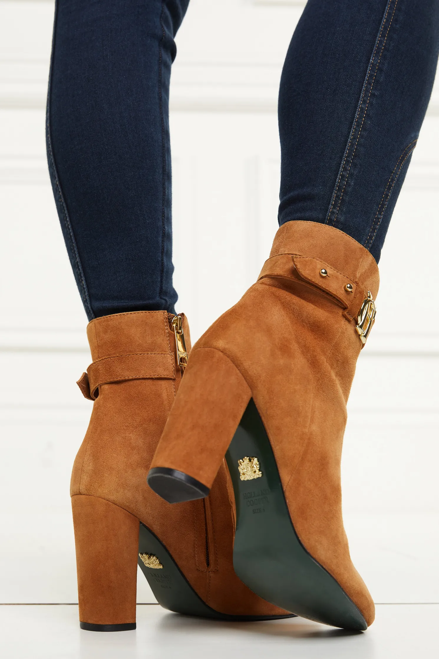 Mayfair Suede Ankle Boot (Tan)