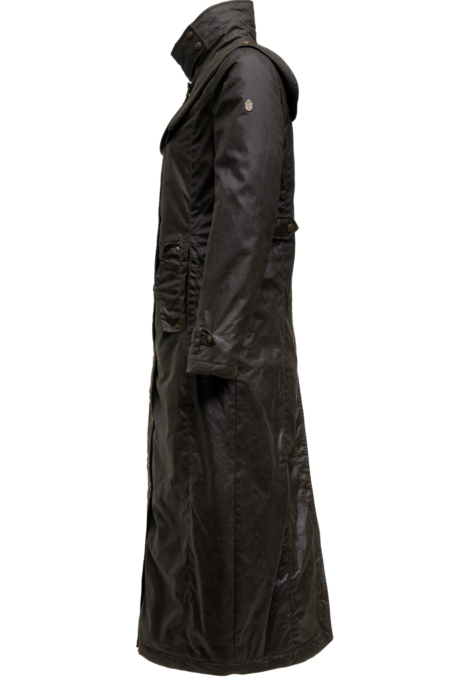 Merissa Wax Stockman Coat (Dark Olive)