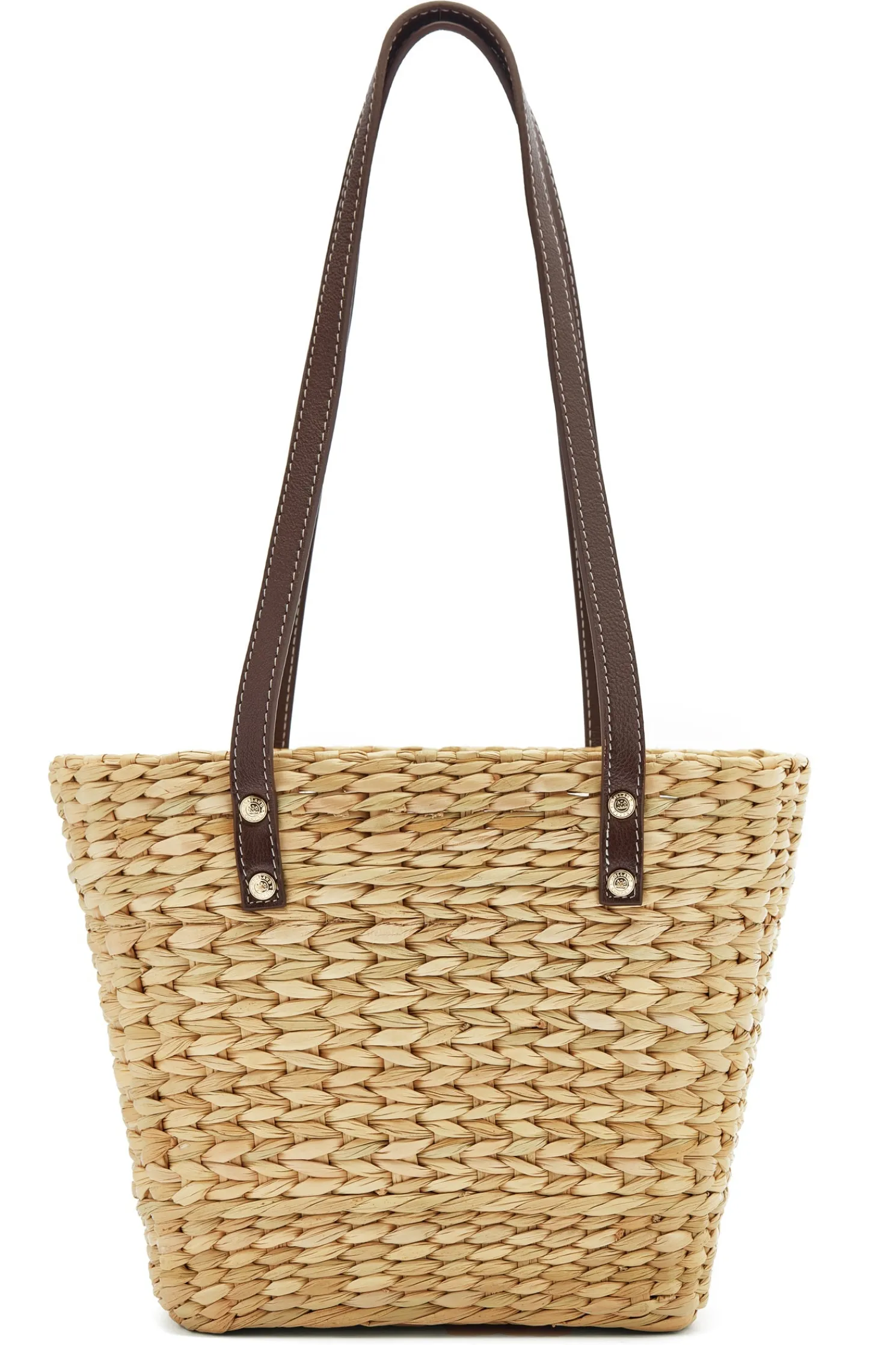 Mini Paloma Straw Tote (Chocolate)