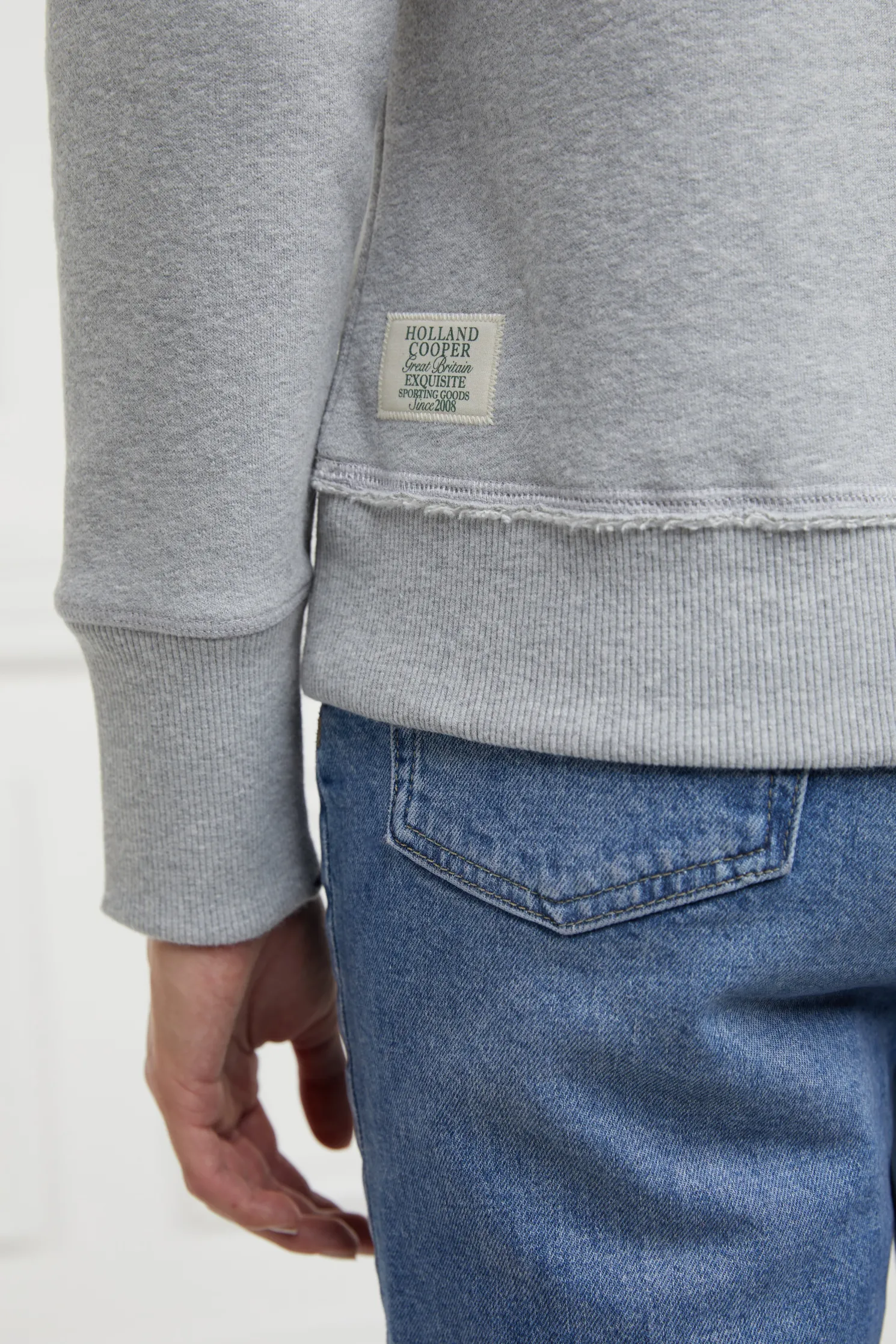 Monogram Crew Neck Sweat (Grit Marl)