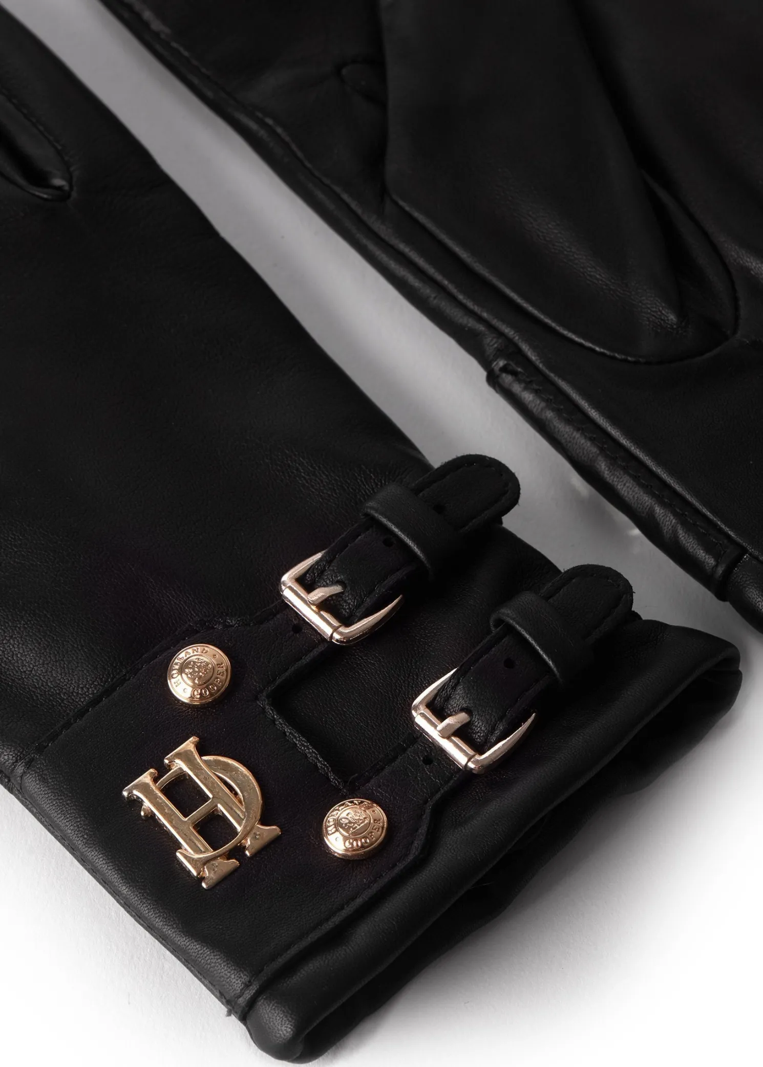 Monogram Leather Gloves (Black)